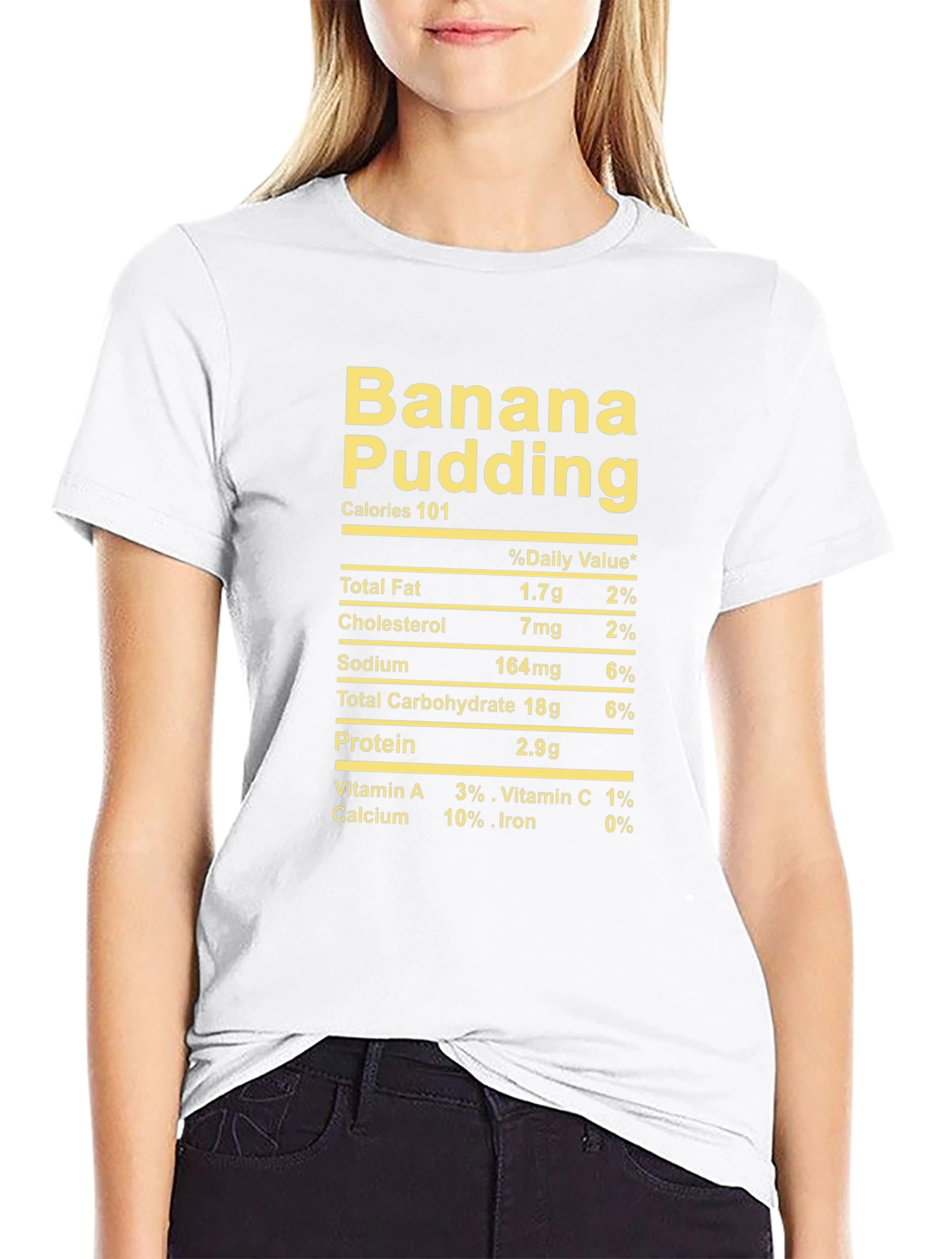 Banana Pudding Nutrition Facts Novelty T-Shirt