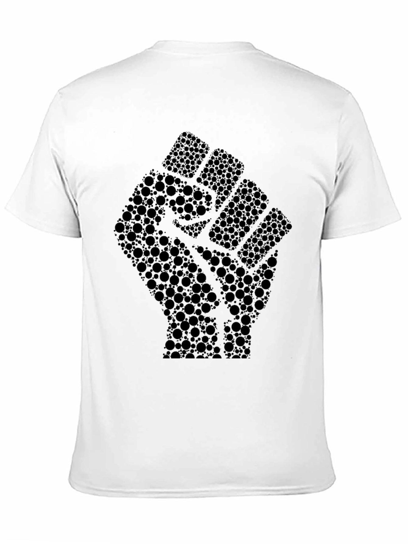 Black Fist Circle Pattern Tee