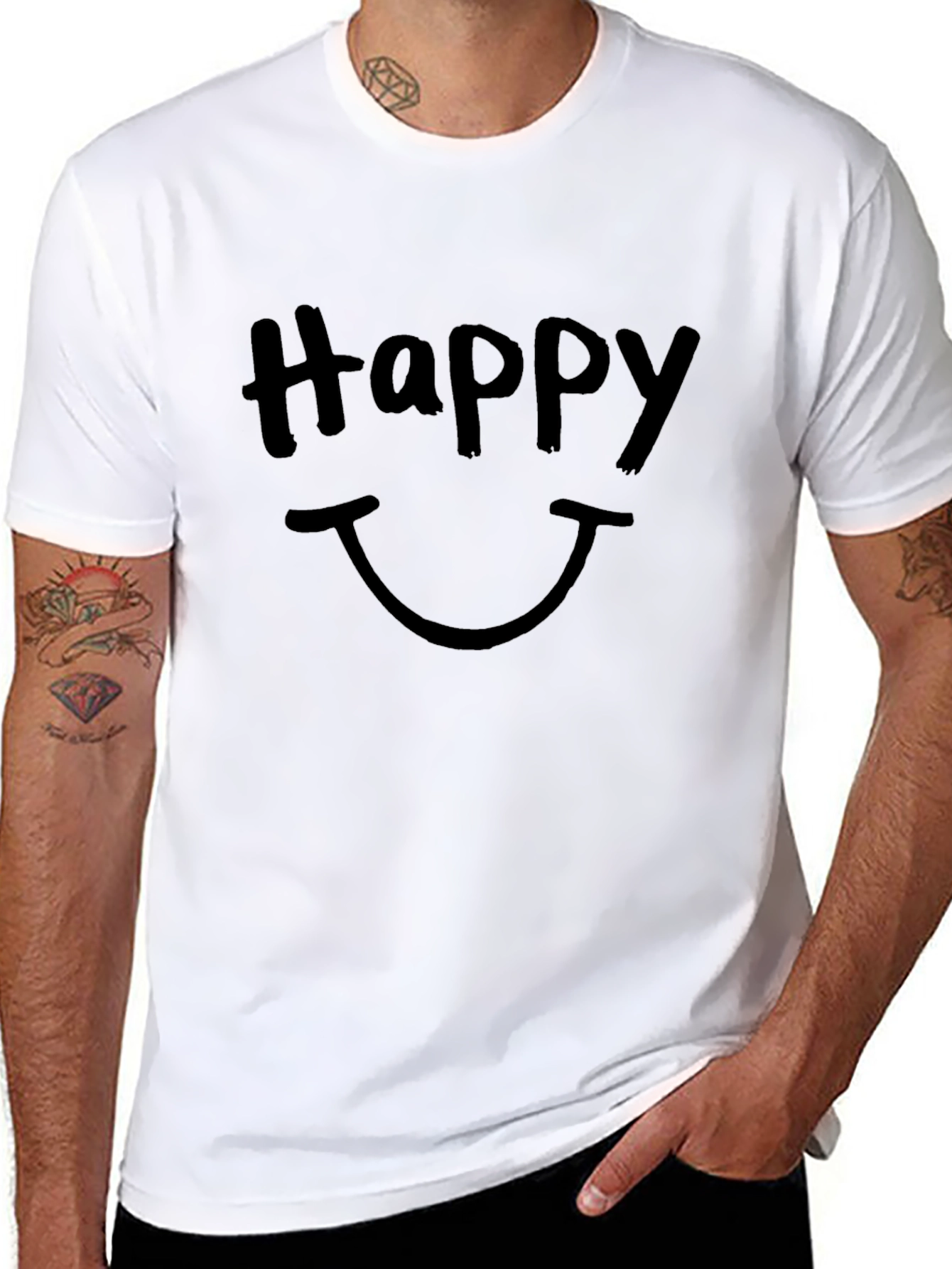 Happy Graphic T-Shirt - Casual Comfort