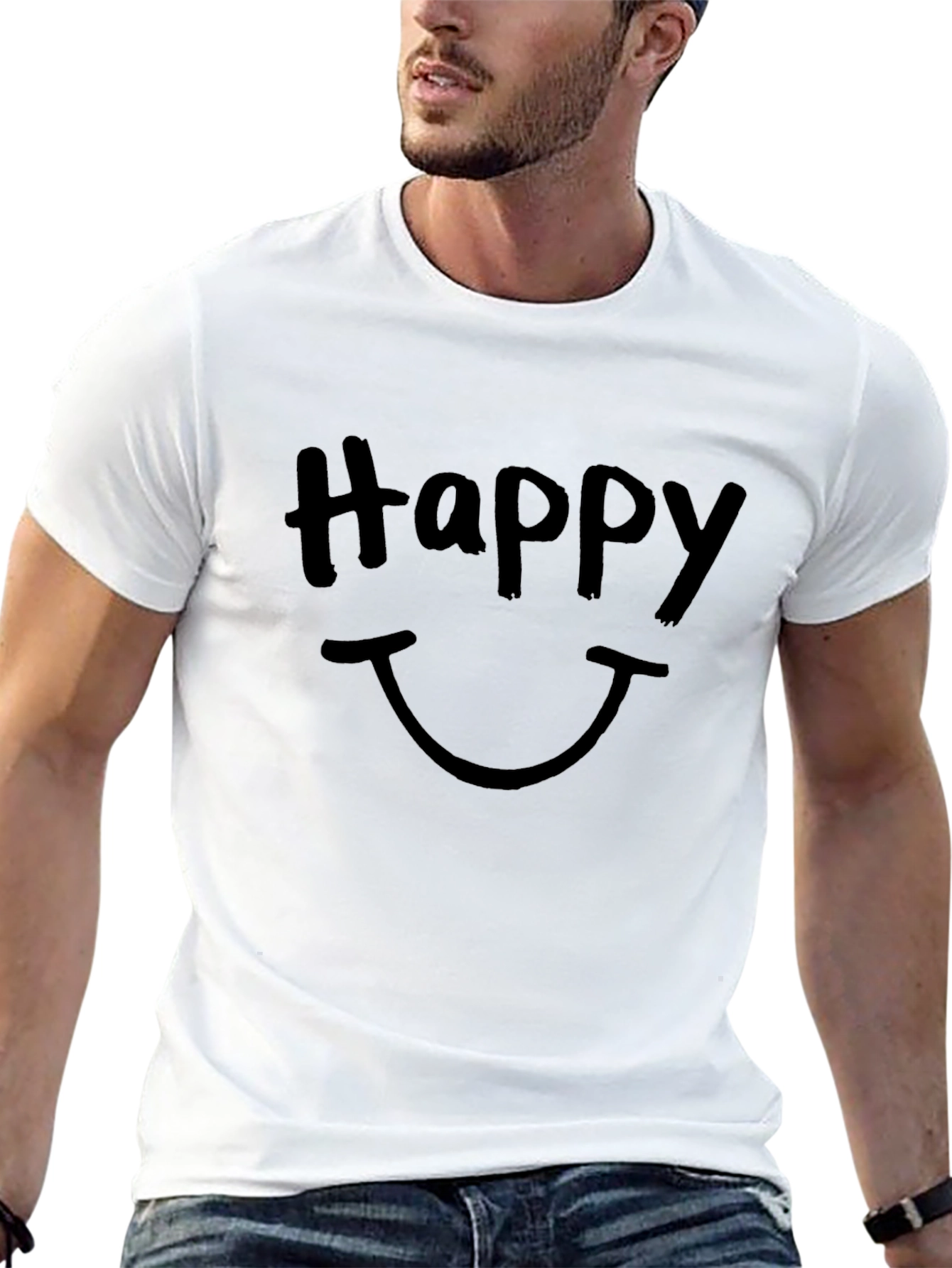 Happy Graphic T-Shirt - Casual Comfort