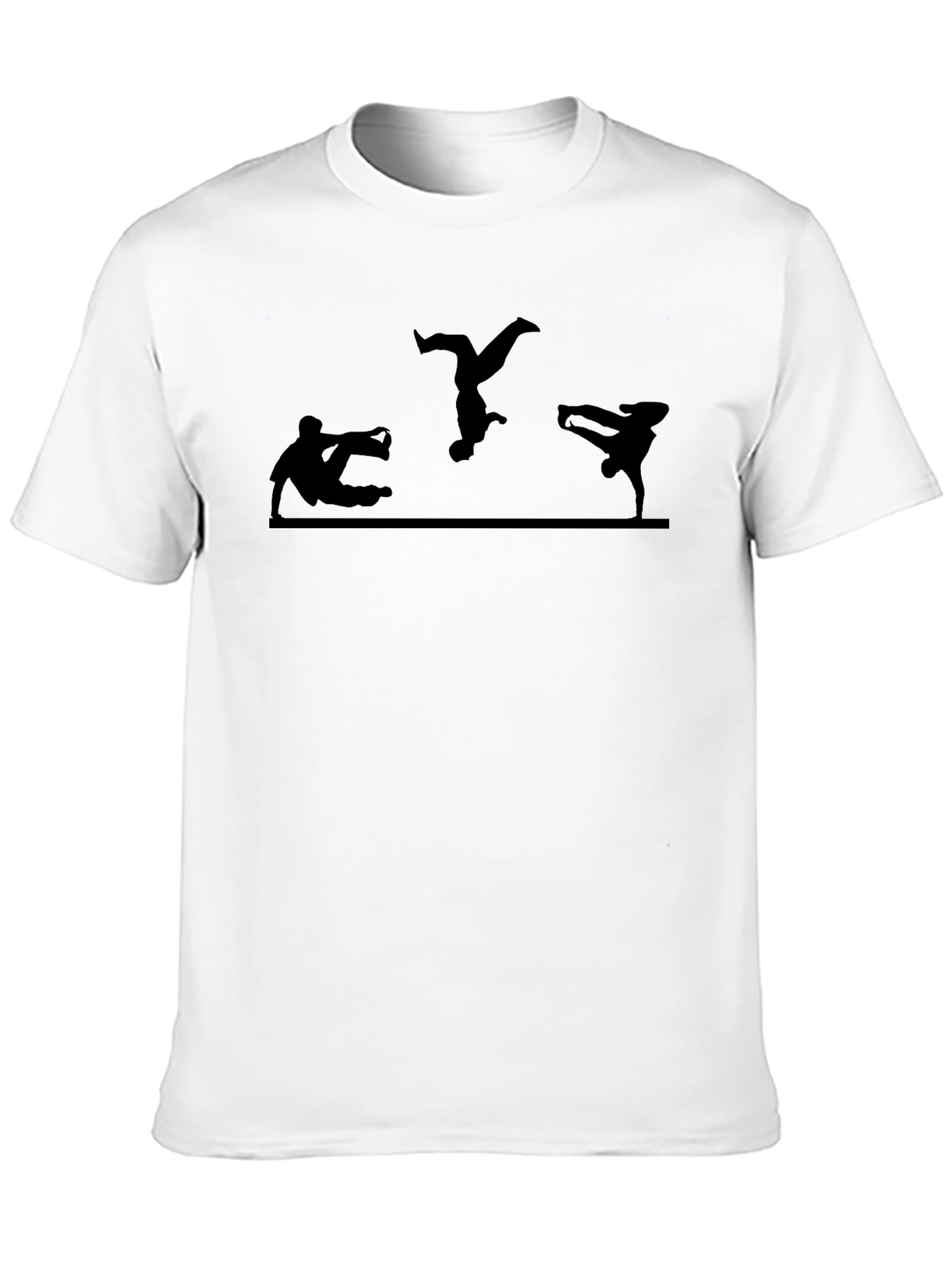Parkour Silhouette Black T-Shirt