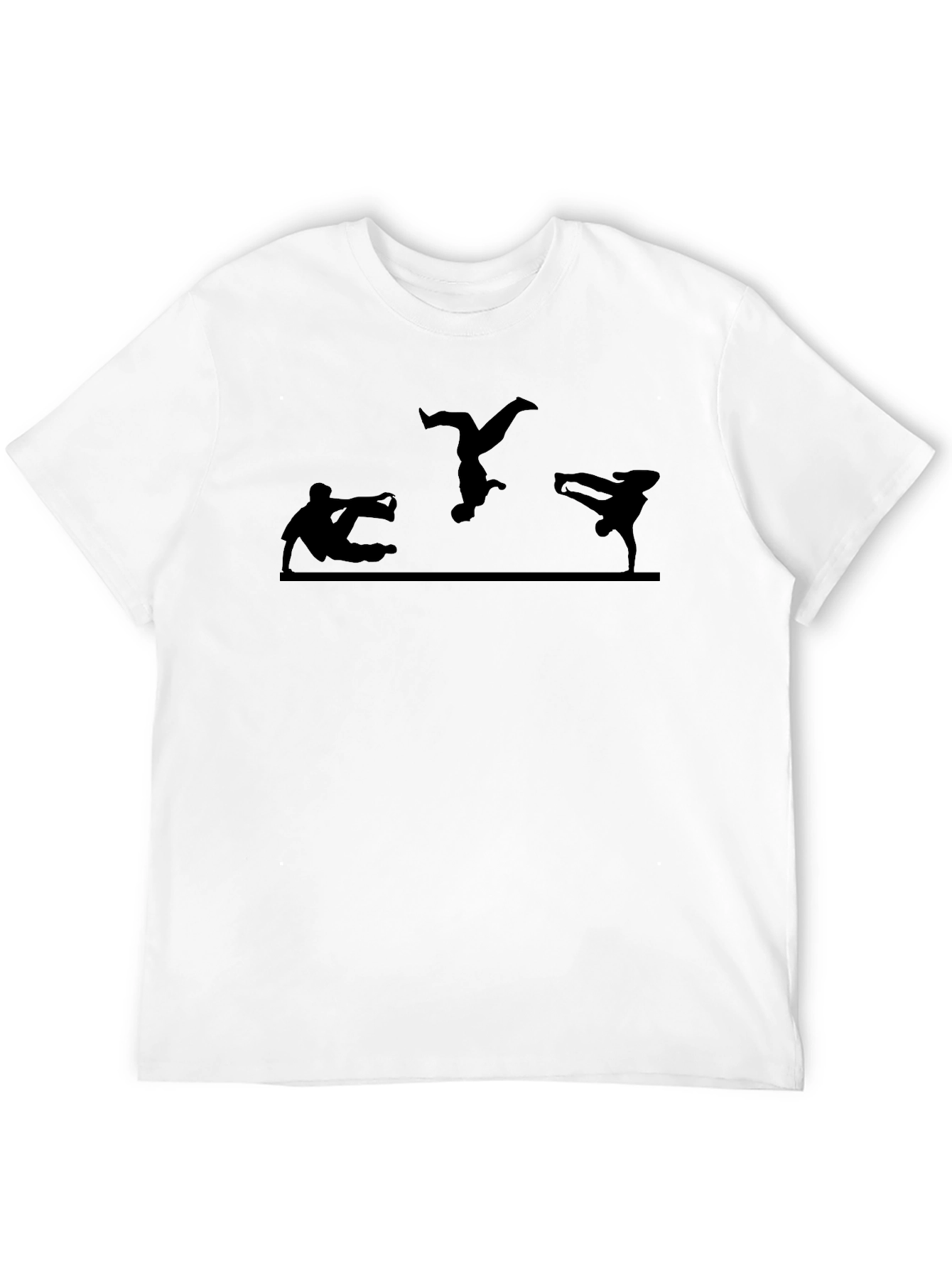 Parkour Silhouette Black T-Shirt