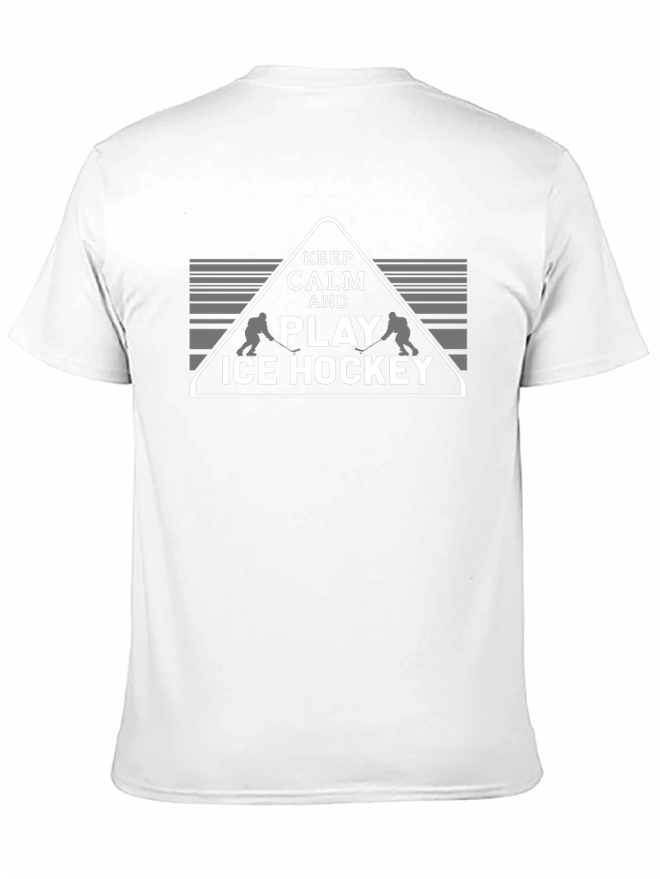 Keep Calm and Play Ice Hockey Graphic T-Shirt