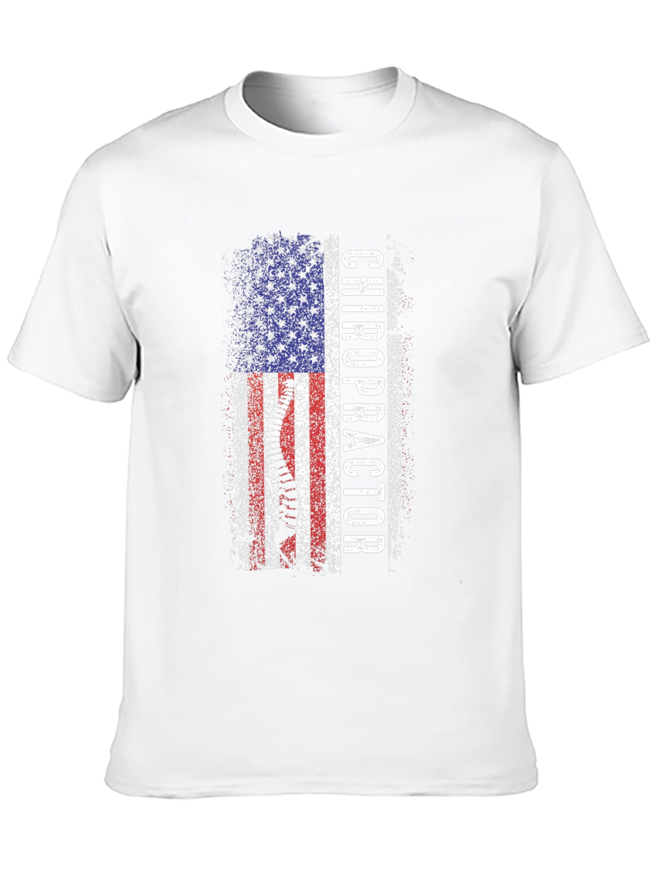 Chiropractor American Flag Graphic Tee