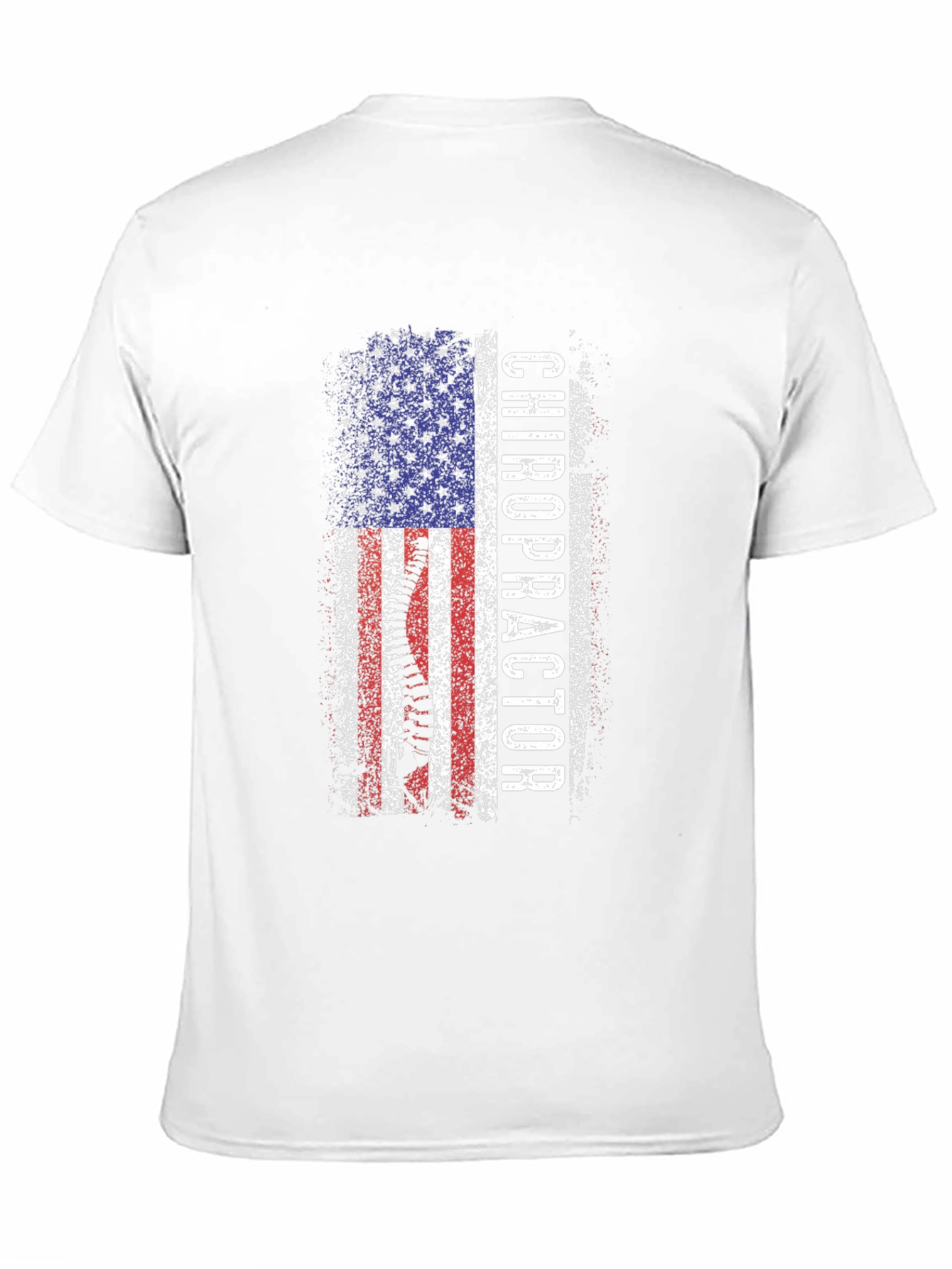 Chiropractor American Flag Graphic Tee