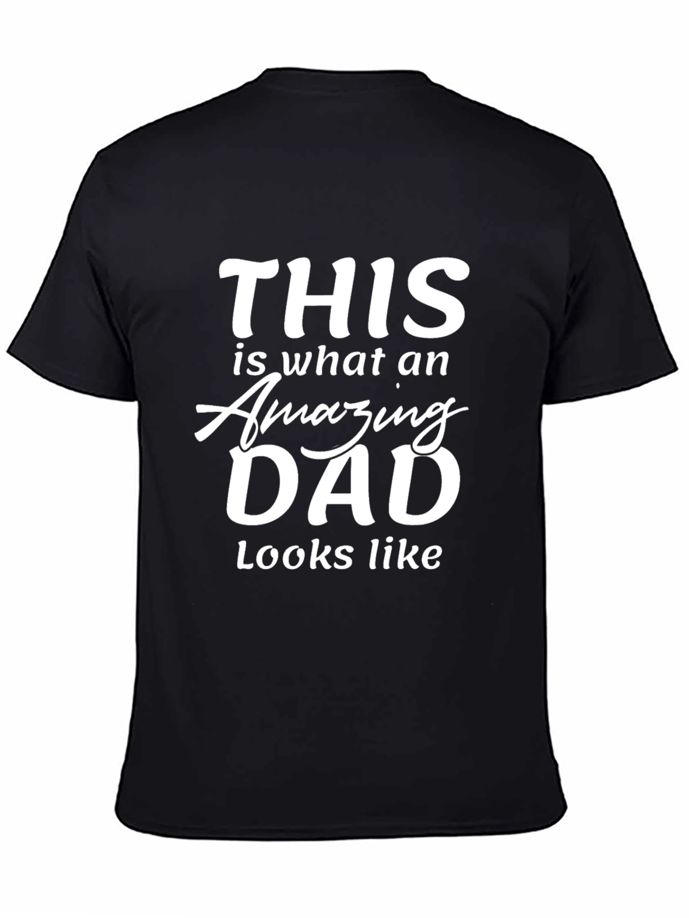 Amazing Dad Graphic Tee - Black