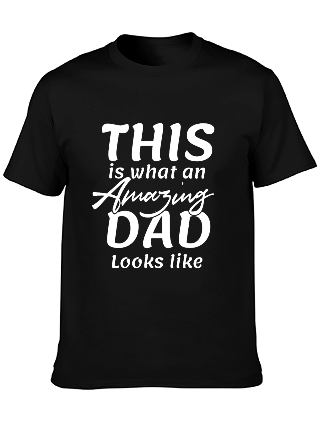 Amazing Dad Graphic Tee - Black