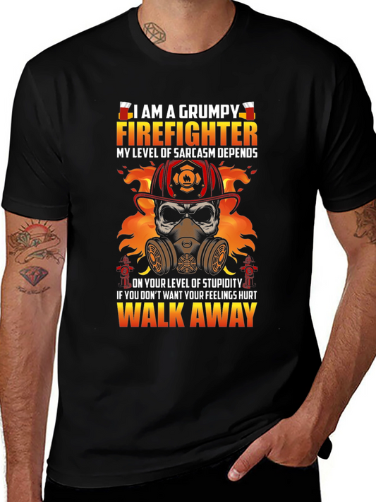 Grumpy Firefighter Sarcasm T-Shirt