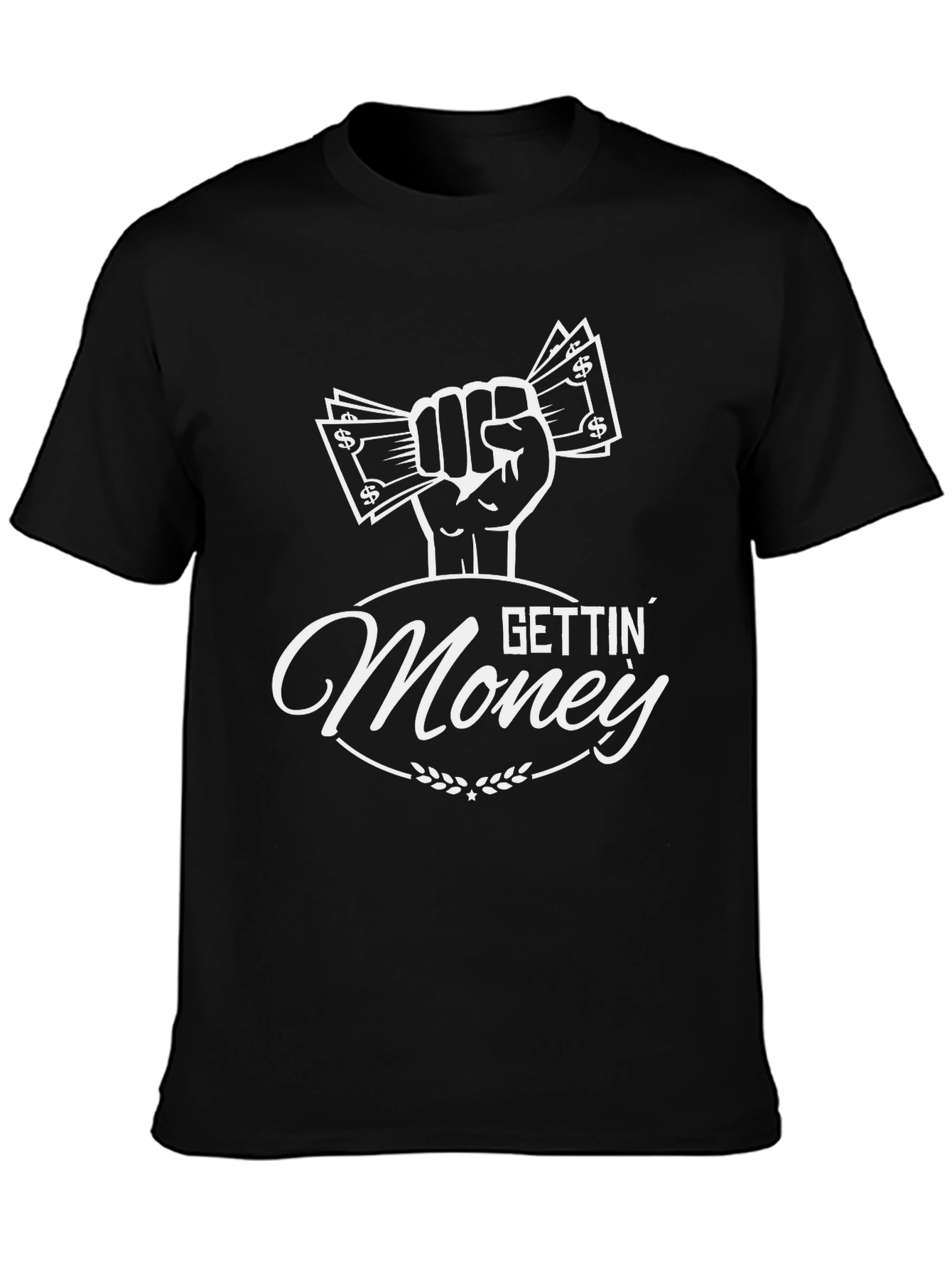 Gettin Money Graphic Print T-Shirt