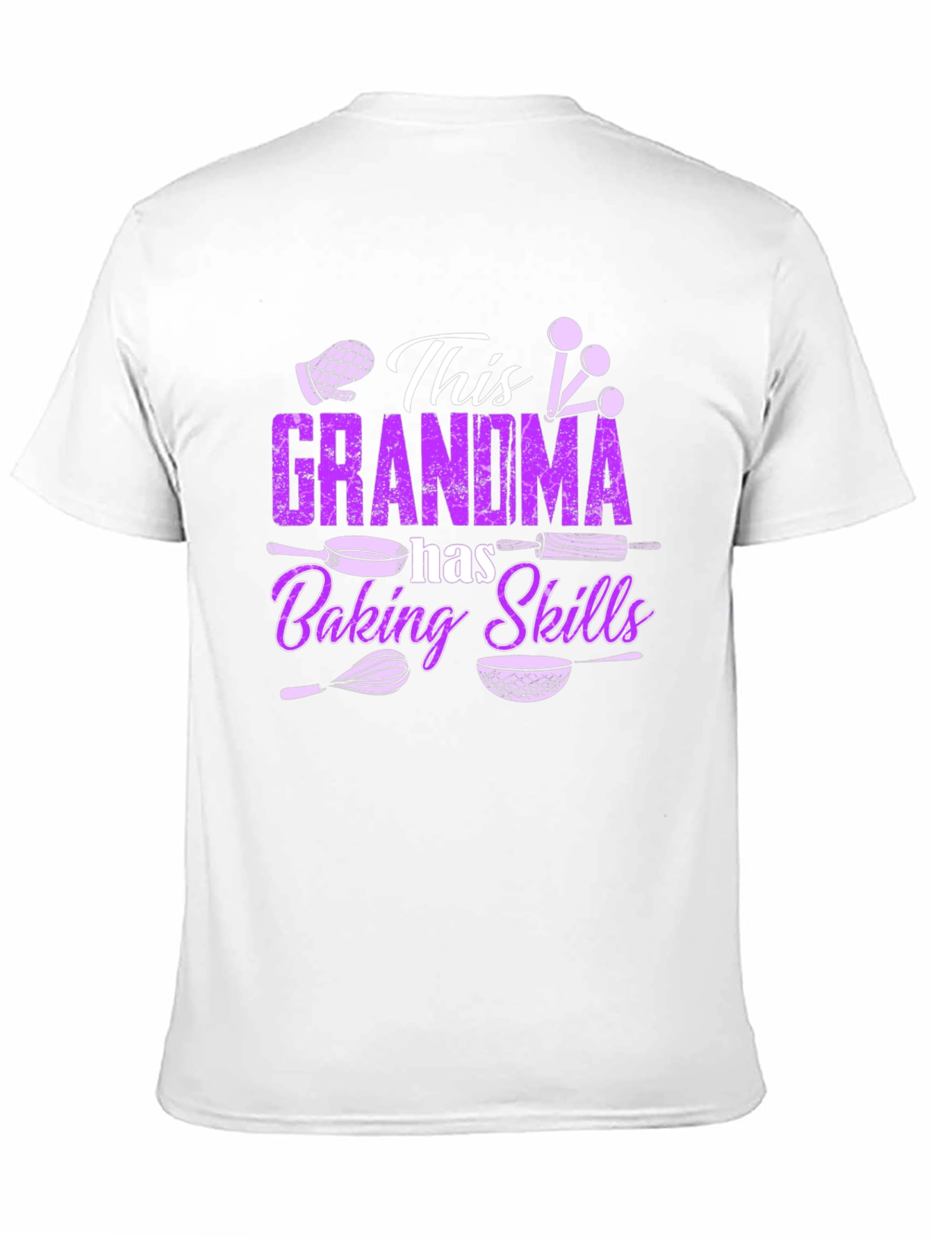 Grandma Baking Skills T-Shirt - Black Cotton