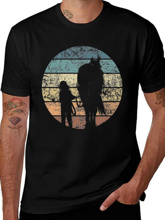 Retro Horse & Rider Graphic Tee