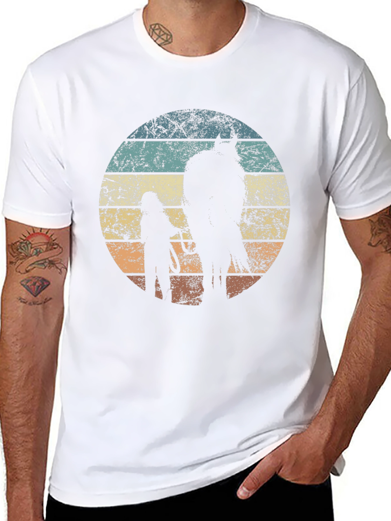 Retro Horse & Rider Graphic Tee