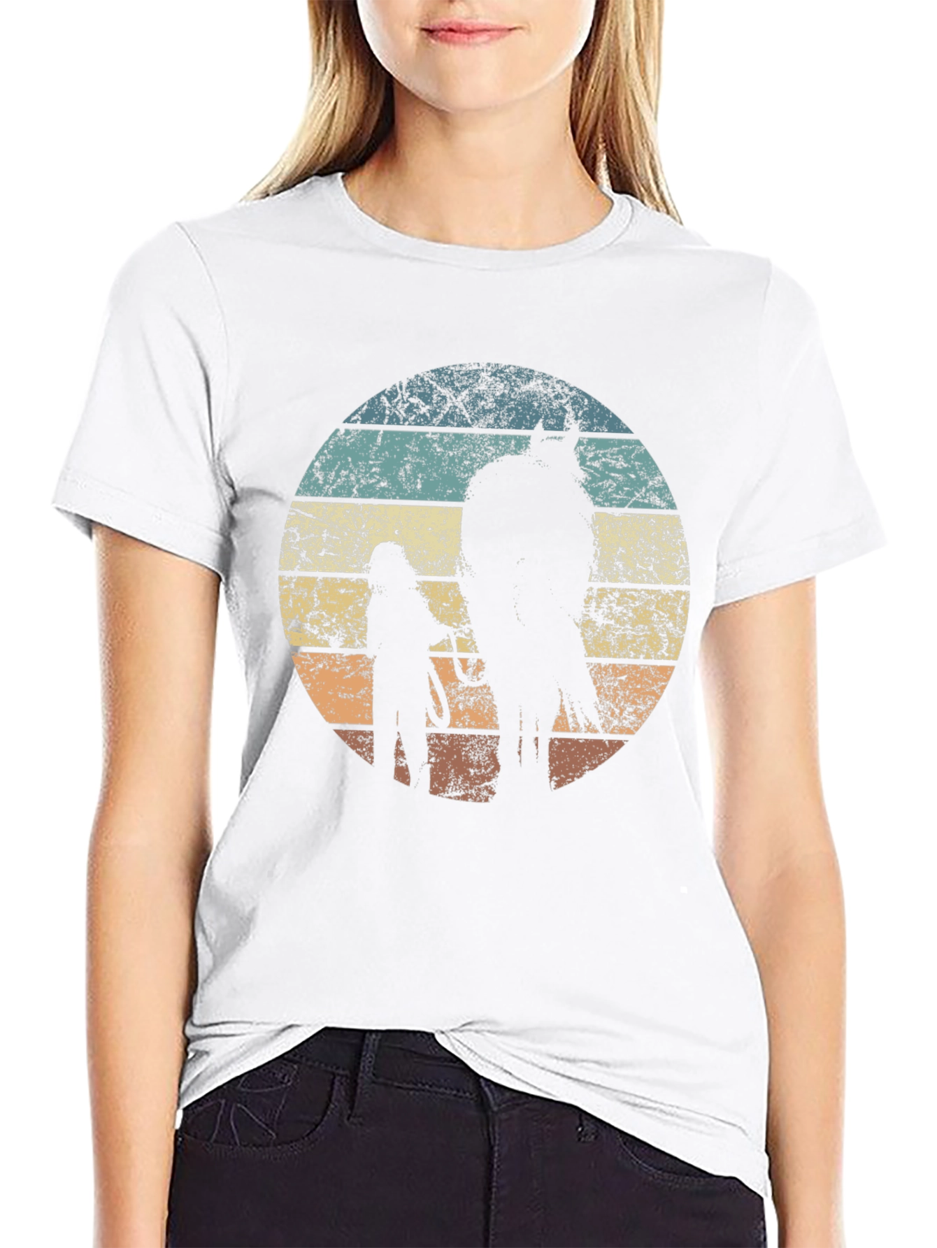 Retro Horse & Rider Graphic Tee