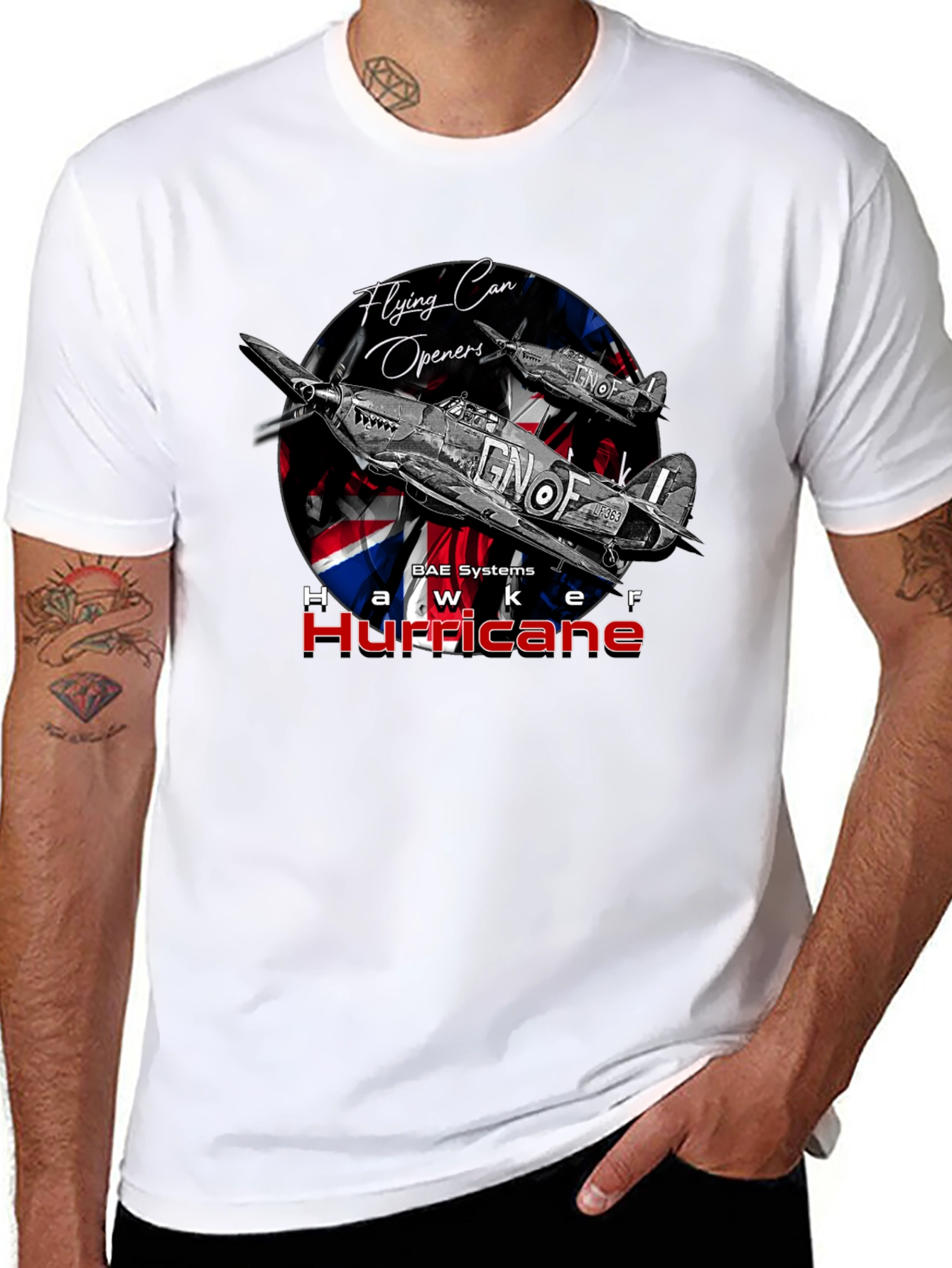 Hawker Hurricane T-Shirt - Flying Can Openers Tee