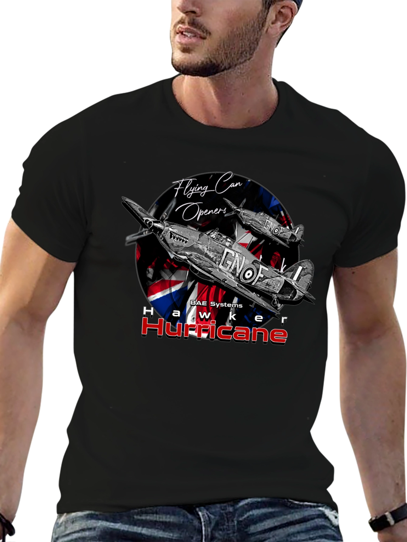 Hawker Hurricane T-Shirt - Flying Can Openers Tee