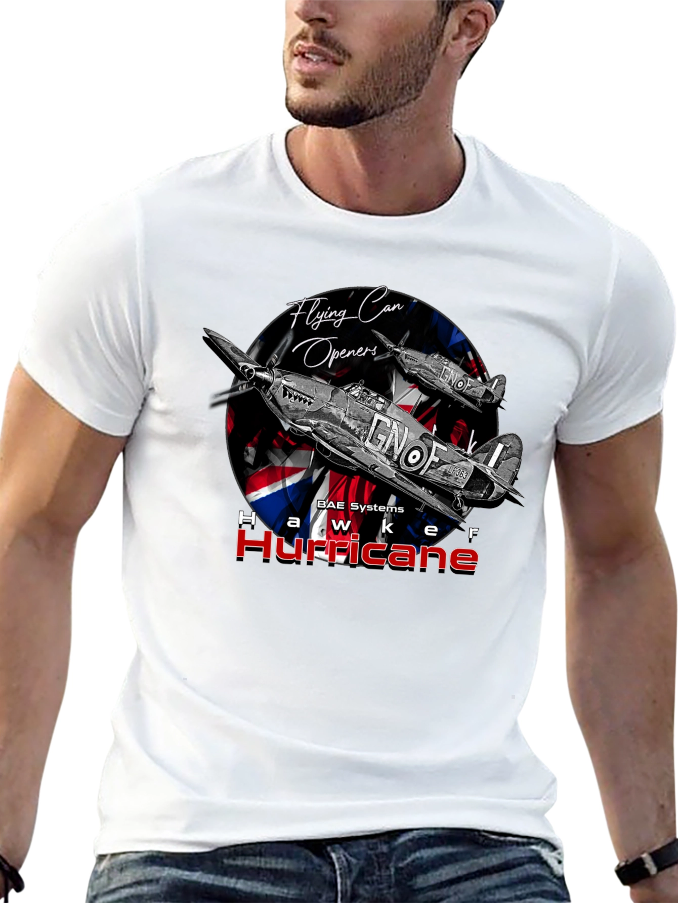 Hawker Hurricane T-Shirt - Flying Can Openers Tee