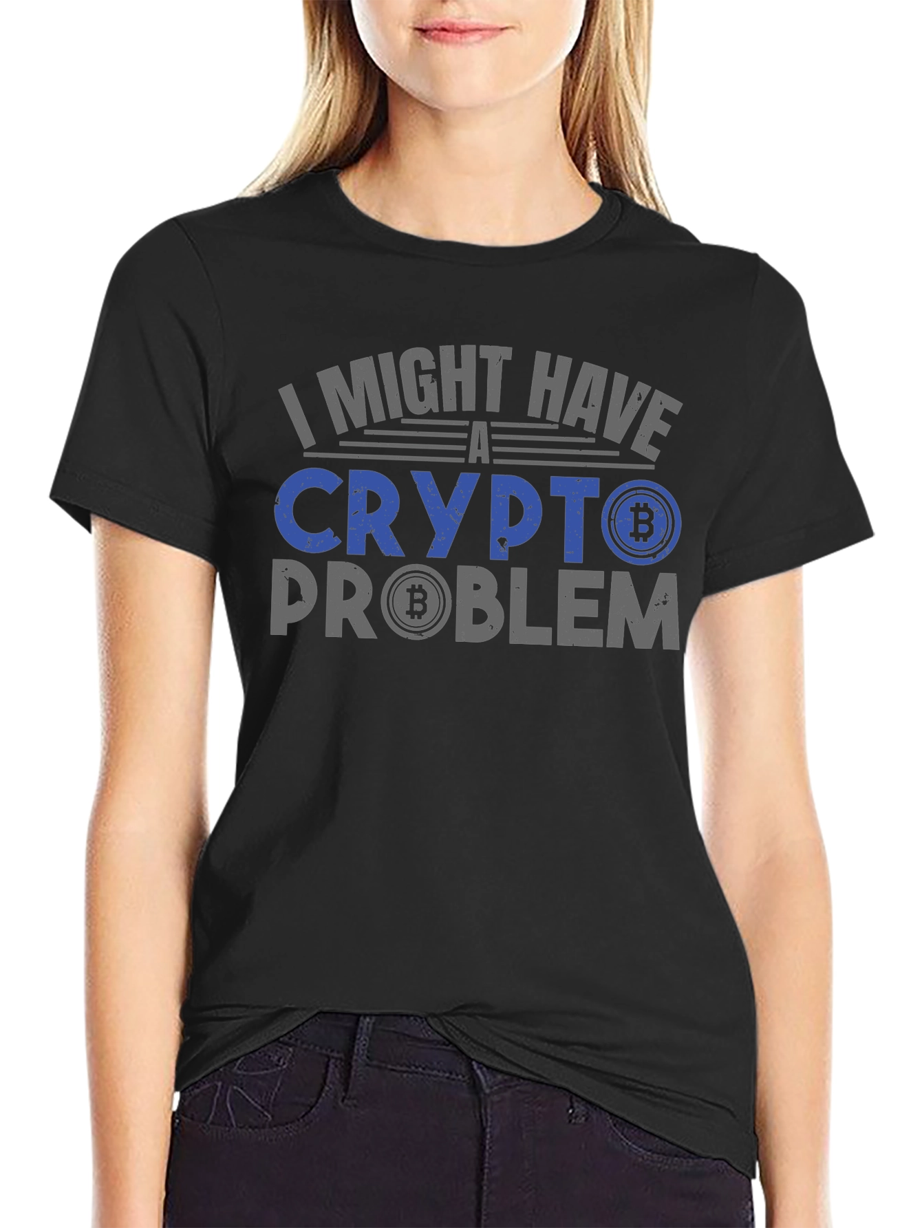 Crypto Problem T-Shirt - Bitcoin Design
