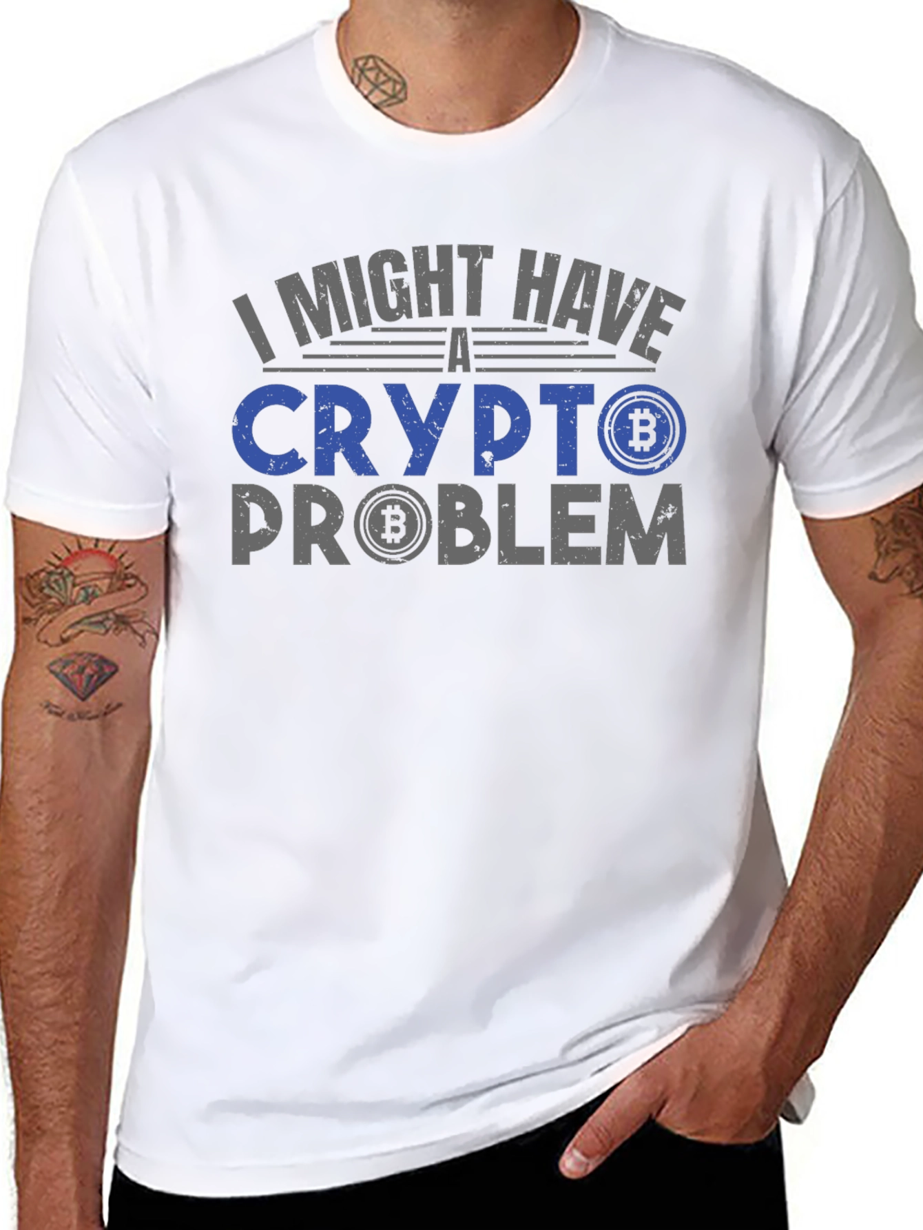 Crypto Problem T-Shirt - Bitcoin Design