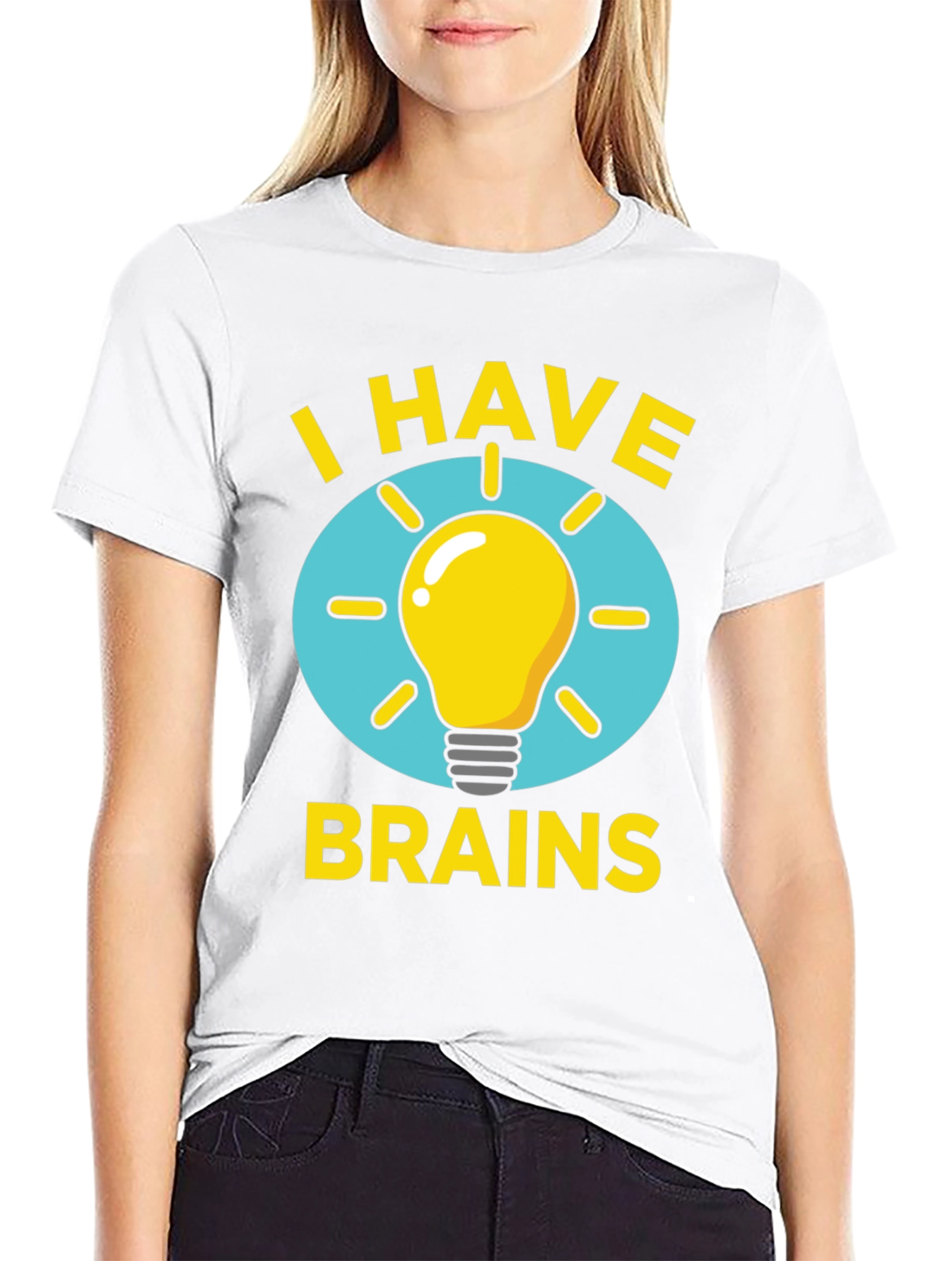 I Have Brains Light Bulb Graphic Tee