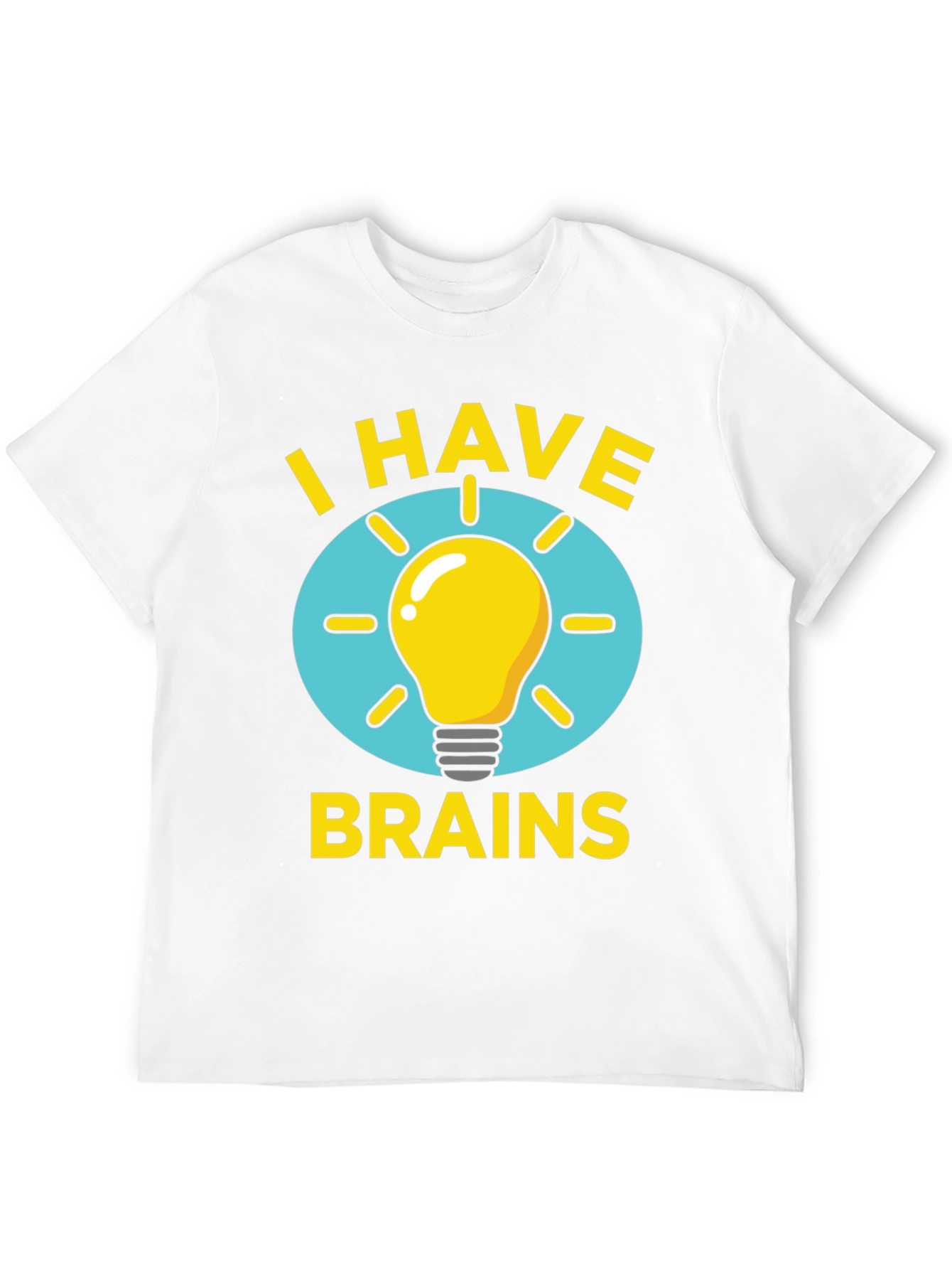 I Have Brains Light Bulb Graphic Tee