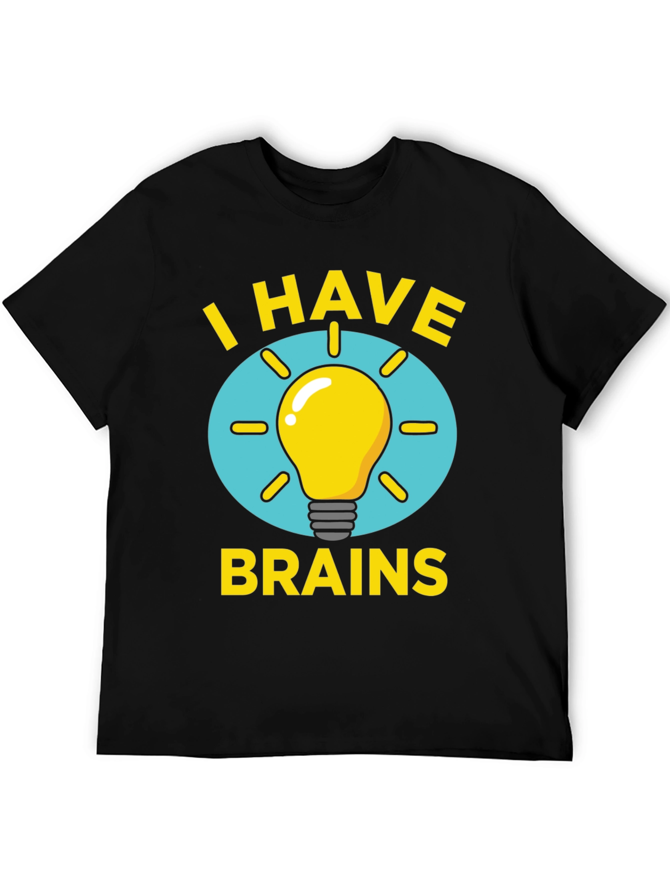 I Have Brains Light Bulb Graphic Tee