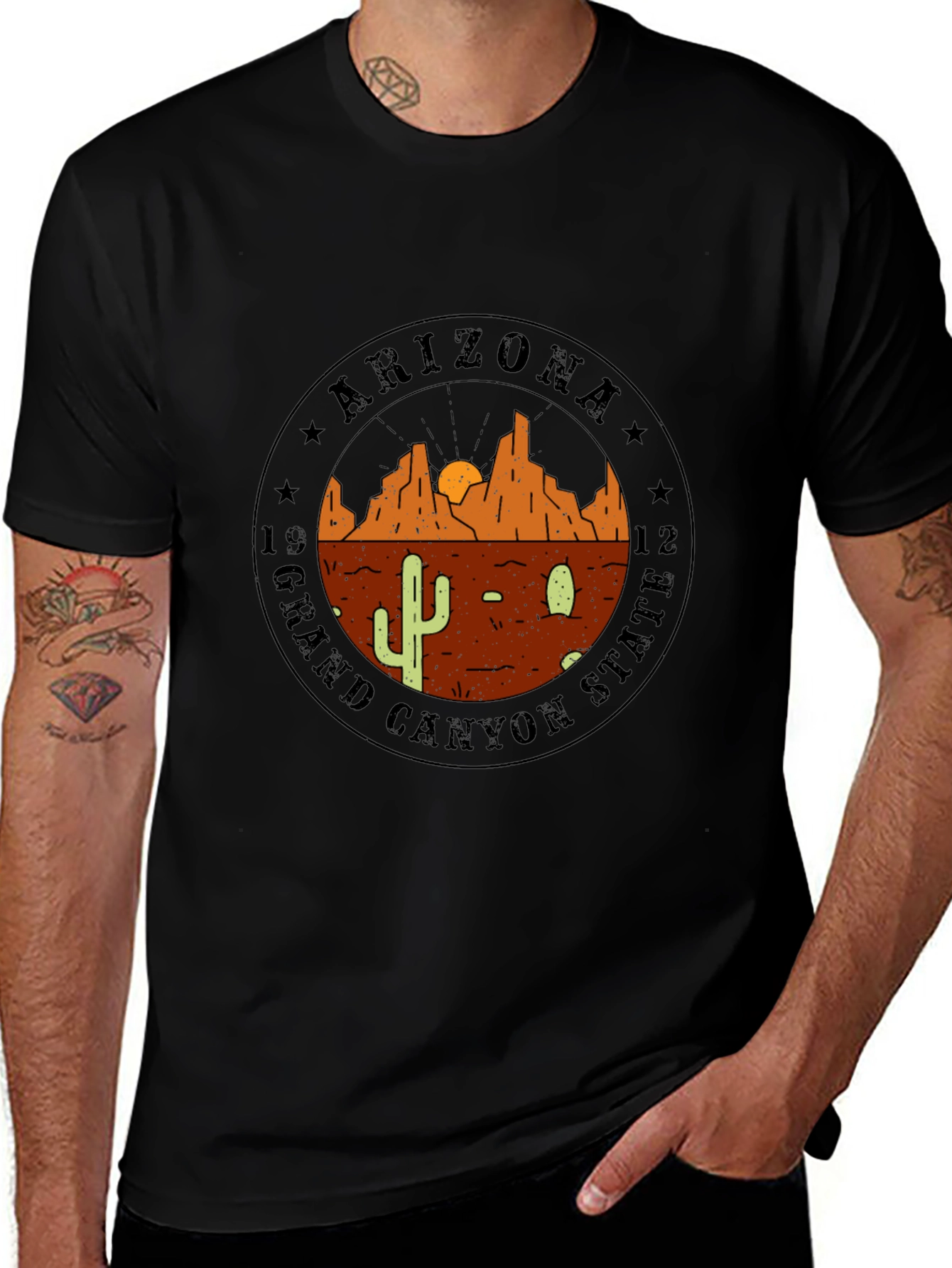 Arizona Grand Canyon State Black T-Shirt