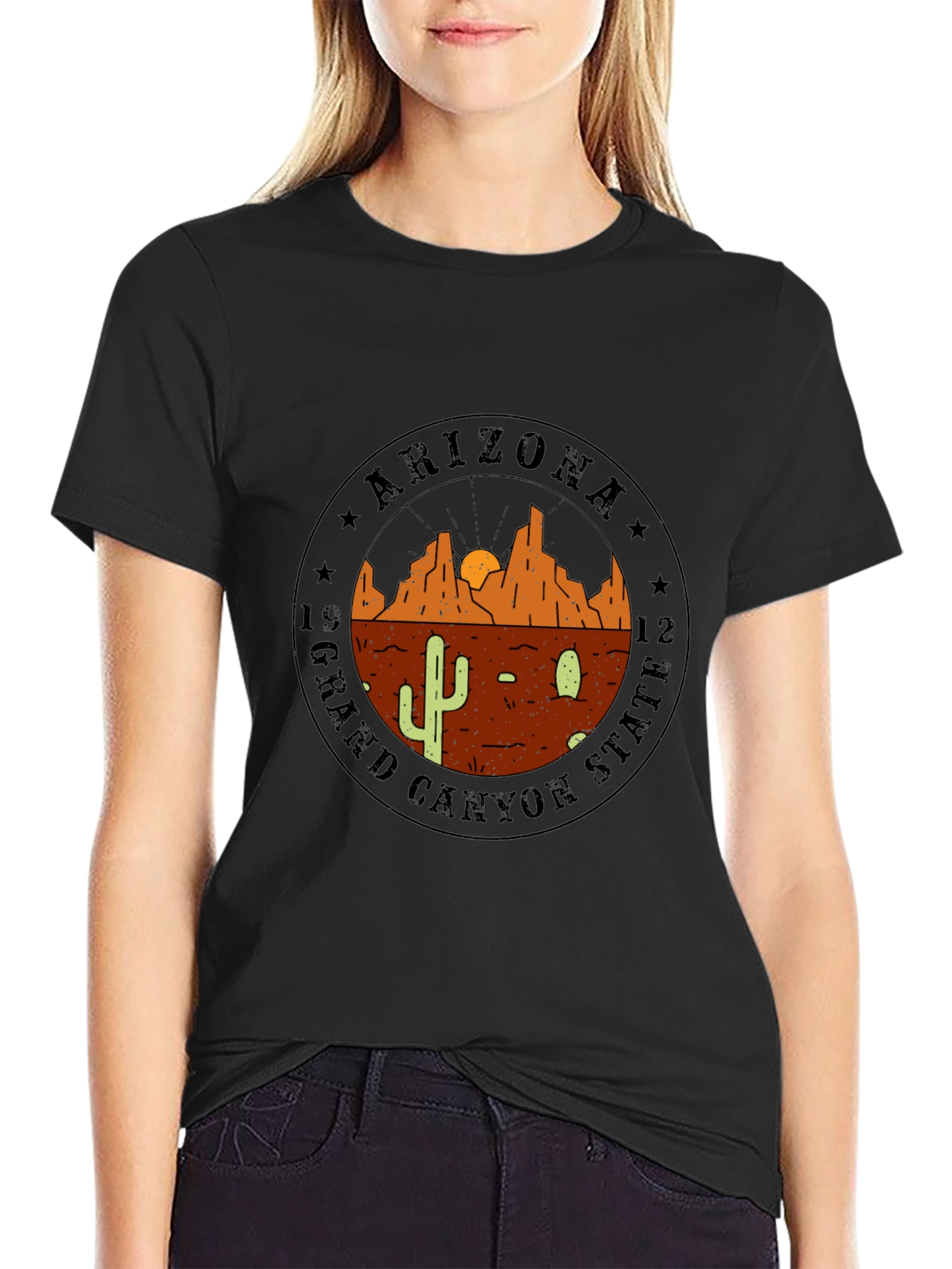 Arizona Grand Canyon State Black T-Shirt