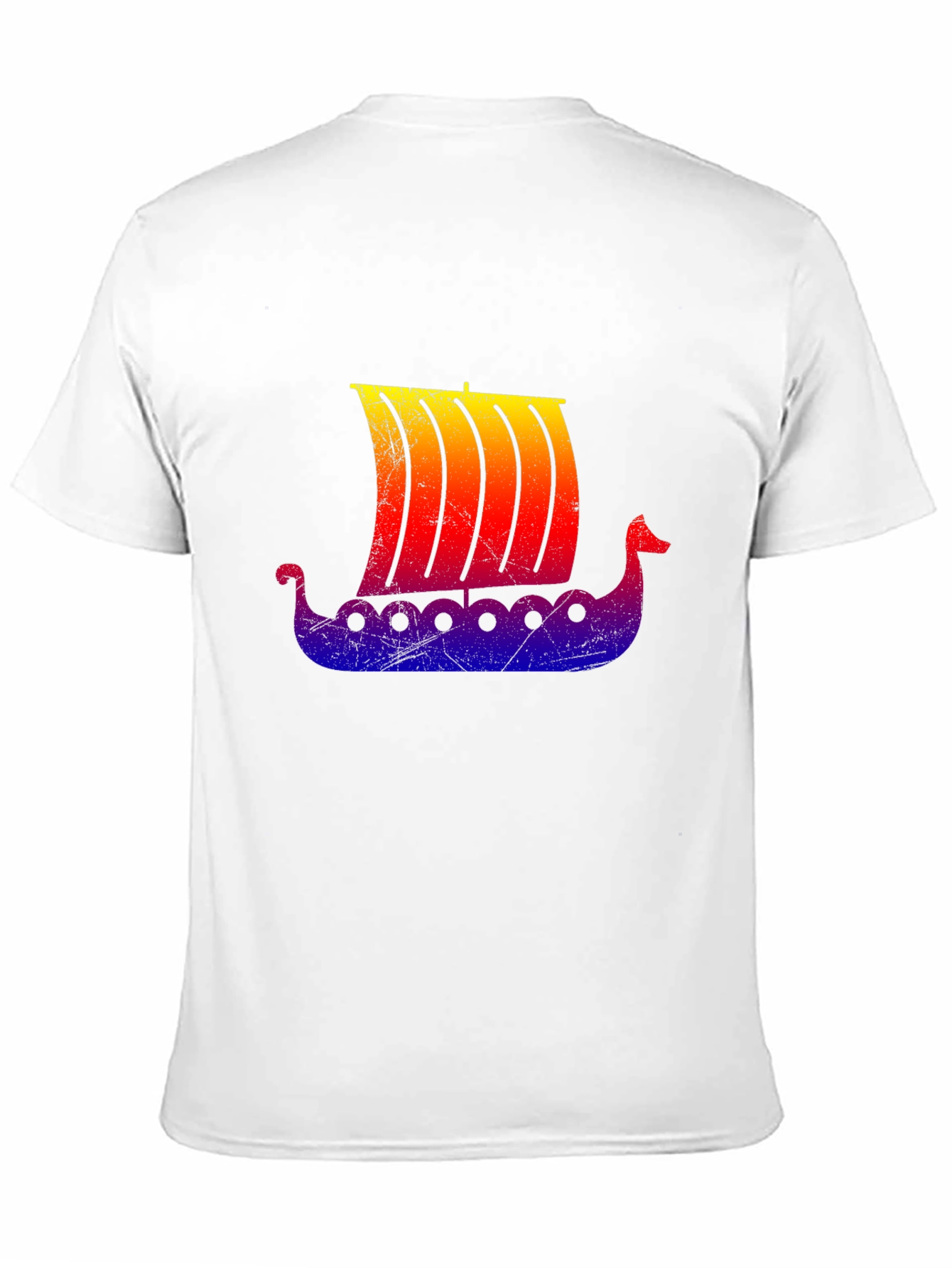 Viking Ship Graphic Tee - Black T-Shirt