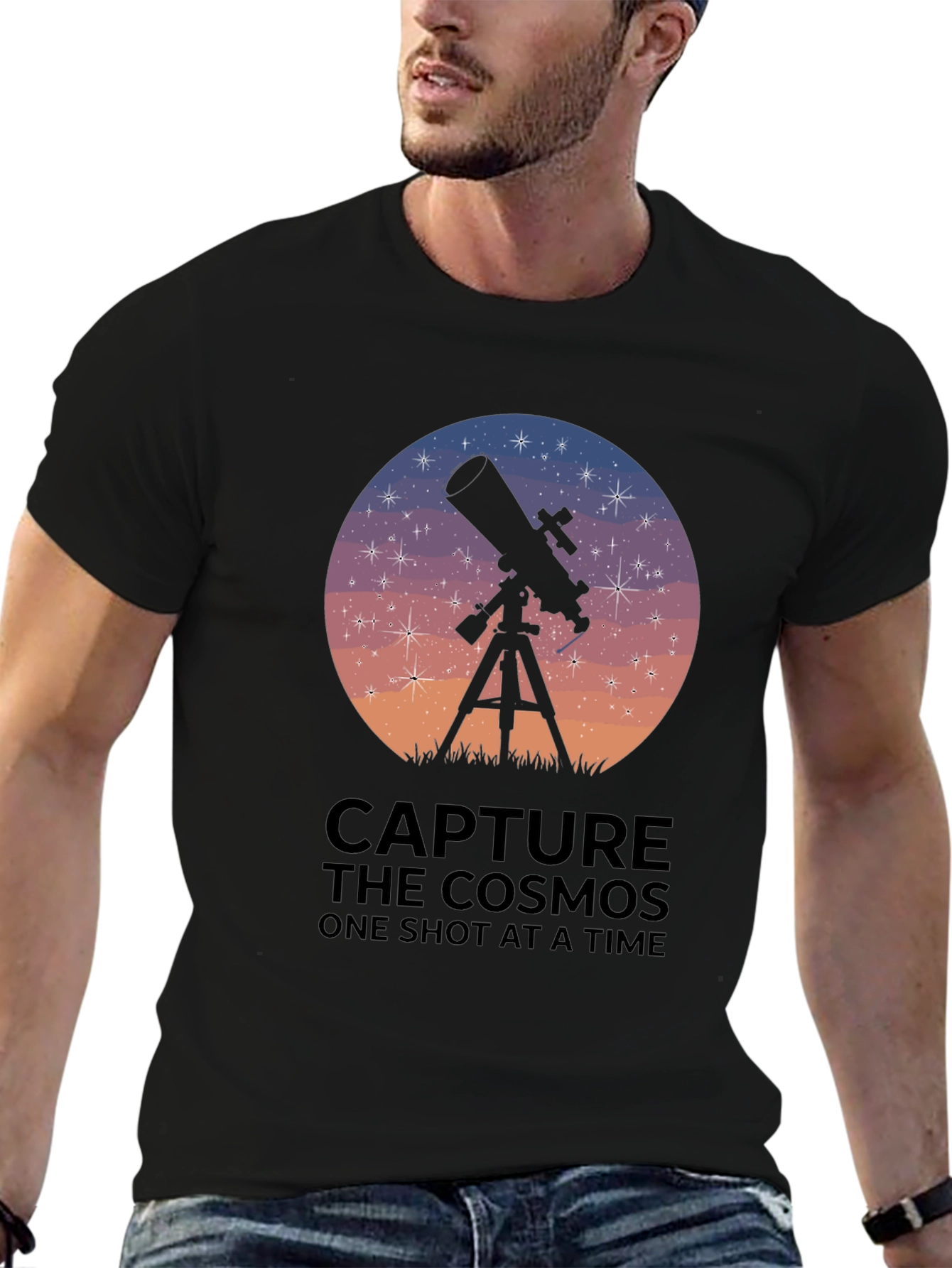 Capture the Cosmos Telescope Graphic T-Shirt