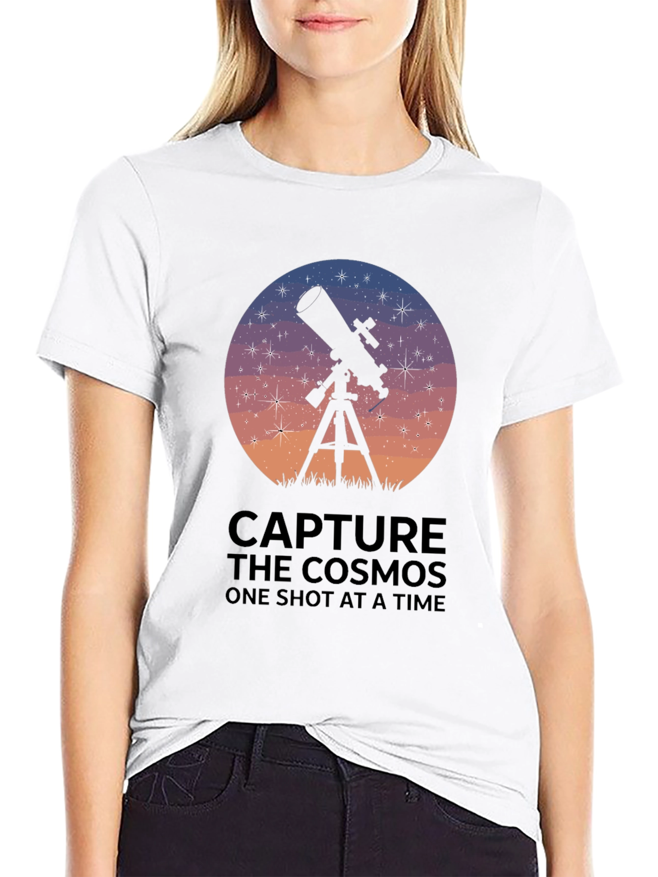 Capture the Cosmos Telescope Graphic T-Shirt
