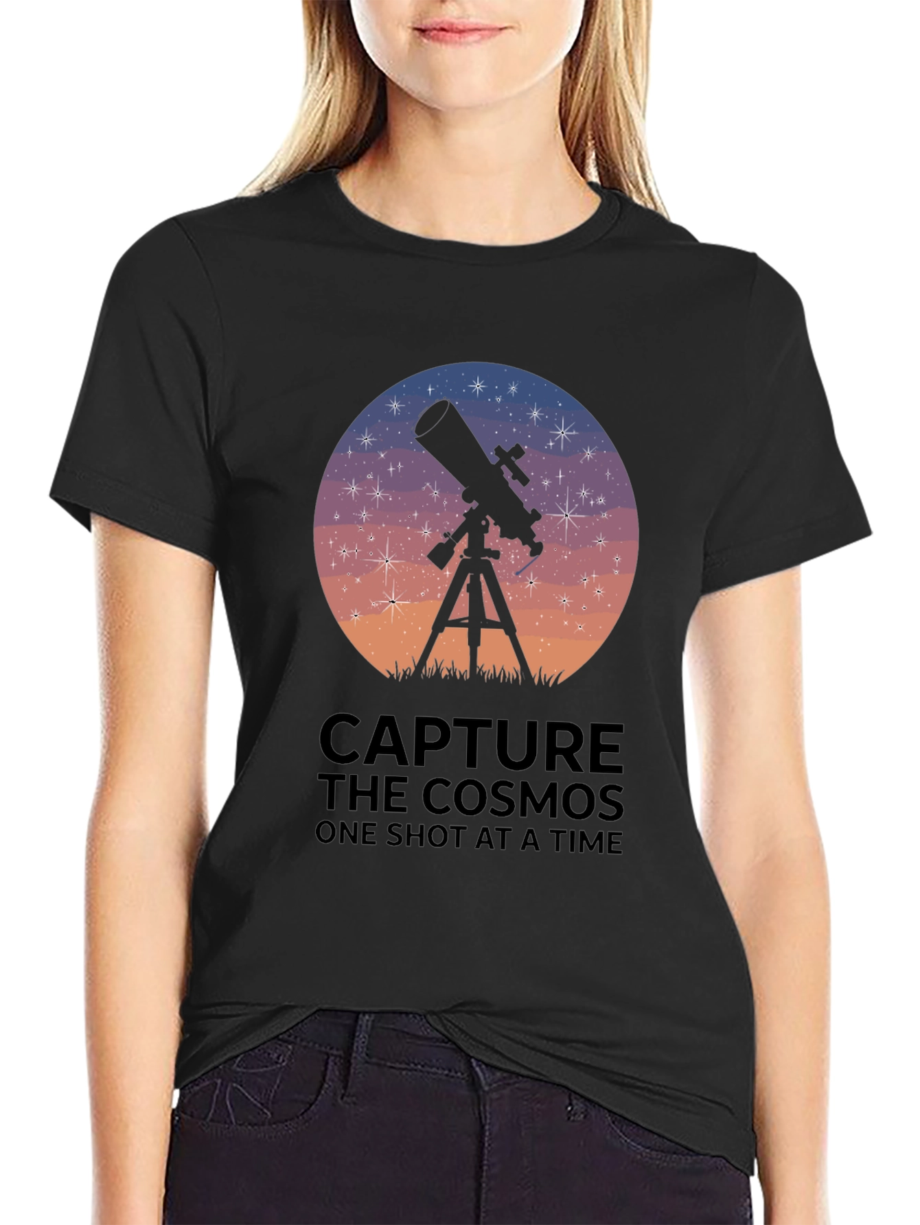 Capture the Cosmos Telescope Graphic T-Shirt