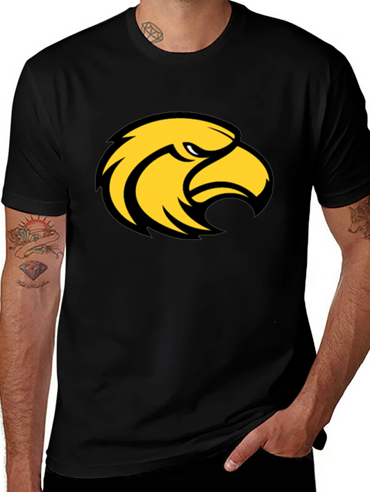 Black T-Shirt with Eagle Graphic