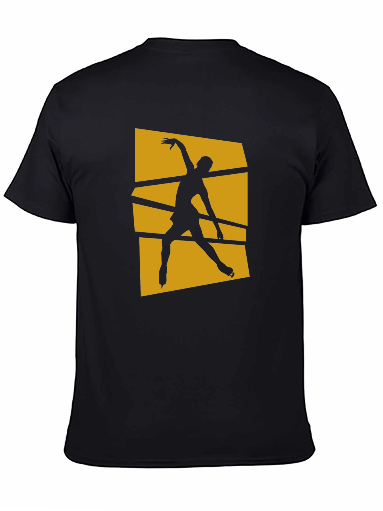 Figure Skating Graphic Tee - Stylish Black Cotton Shirt