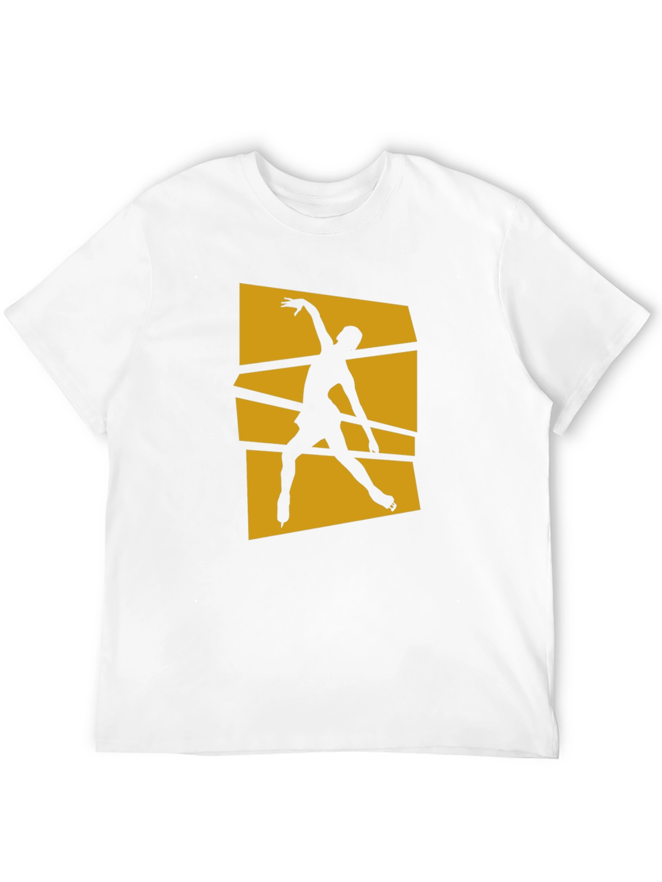 Figure Skating Graphic Tee - Stylish Black Cotton Shirt