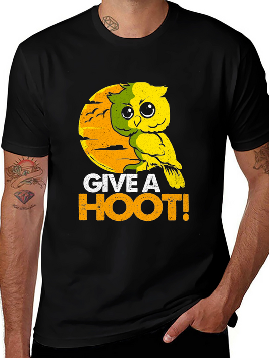 Give a Hoot T-Shirt - Owl Graphic Tee