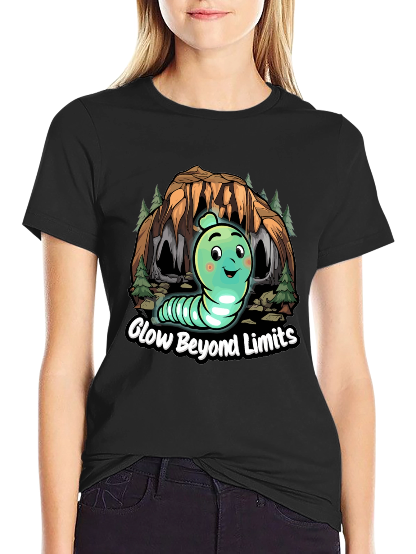 Glow Beyond Limits T-Shirt - Fun Graphic Tee