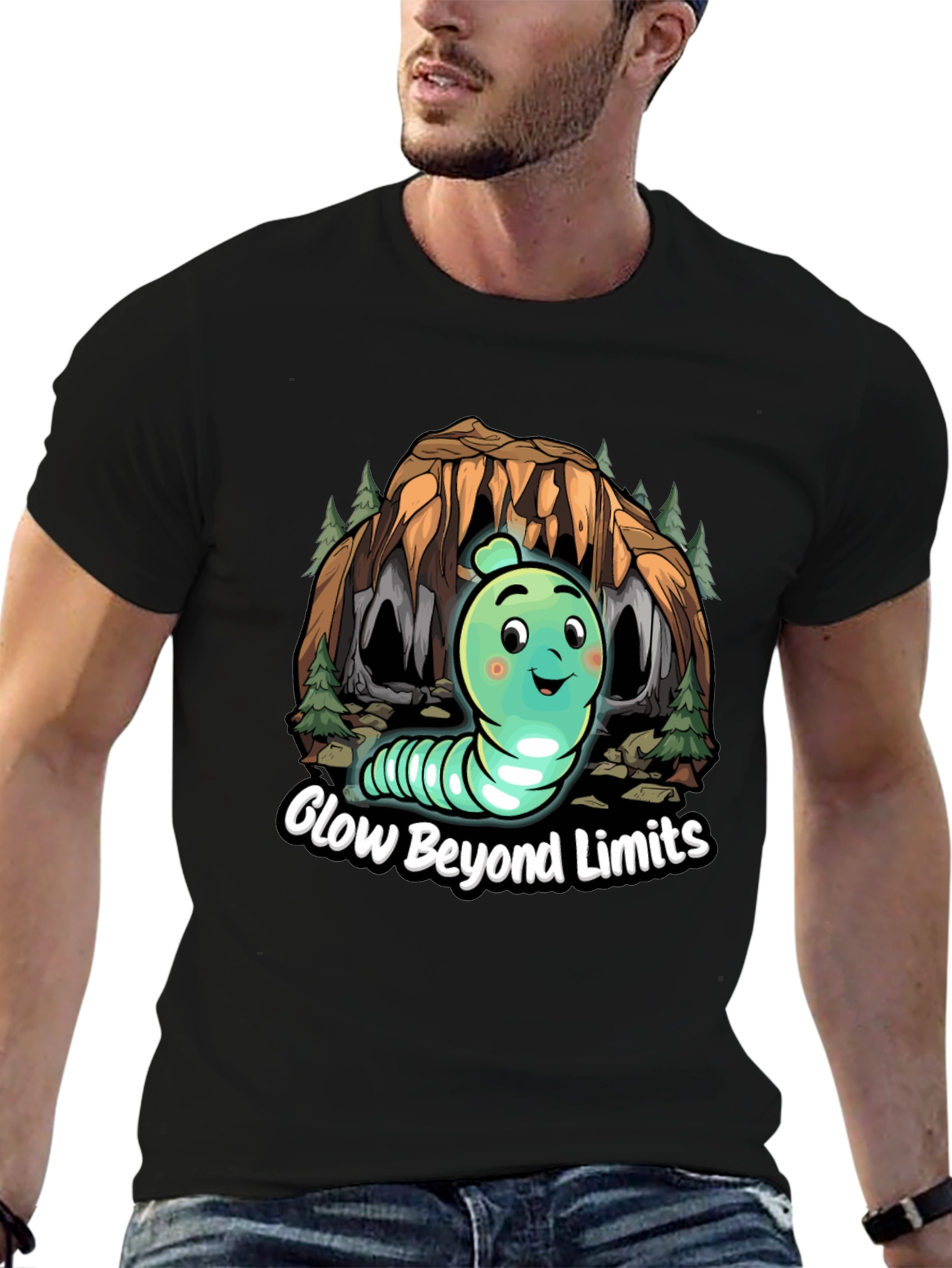 Glow Beyond Limits T-Shirt - Fun Graphic Tee