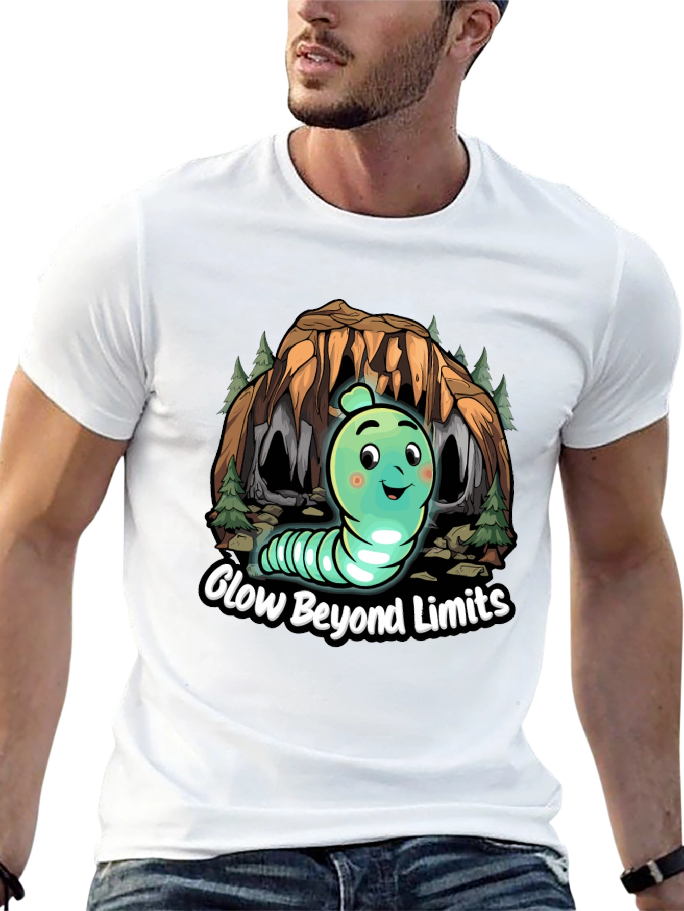 Glow Beyond Limits T-Shirt - Fun Graphic Tee