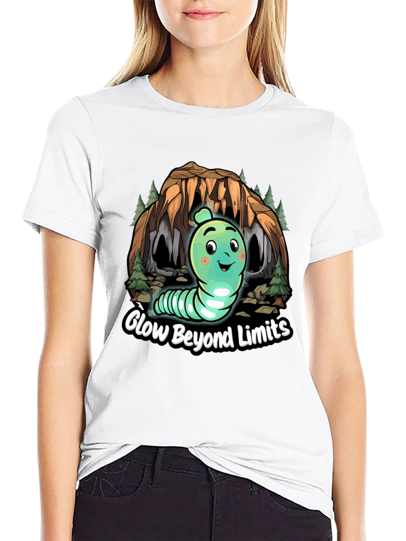 Glow Beyond Limits T-Shirt - Fun Graphic Tee