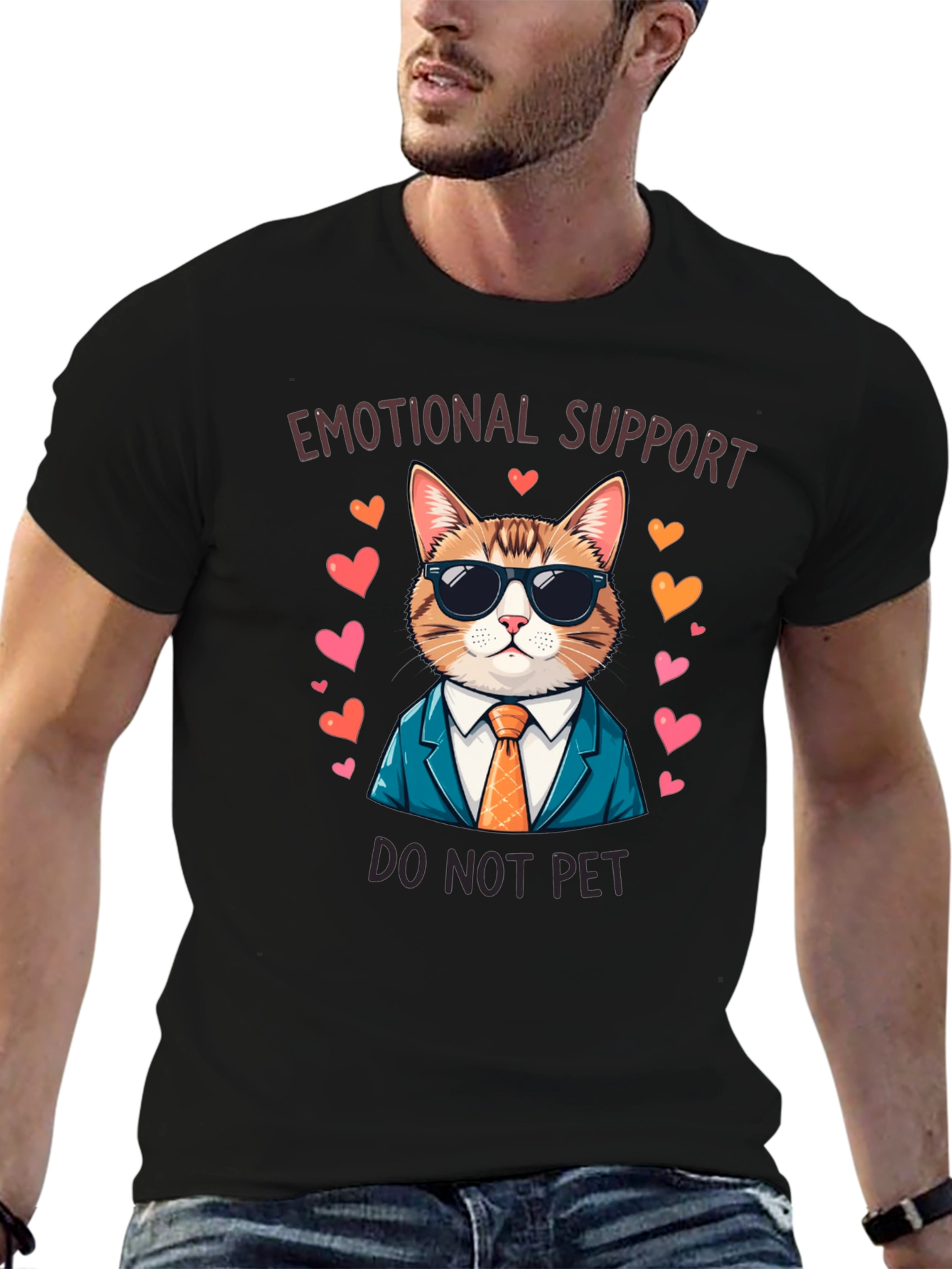 Emotional Support Cat T-Shirt - Do Not Pet!