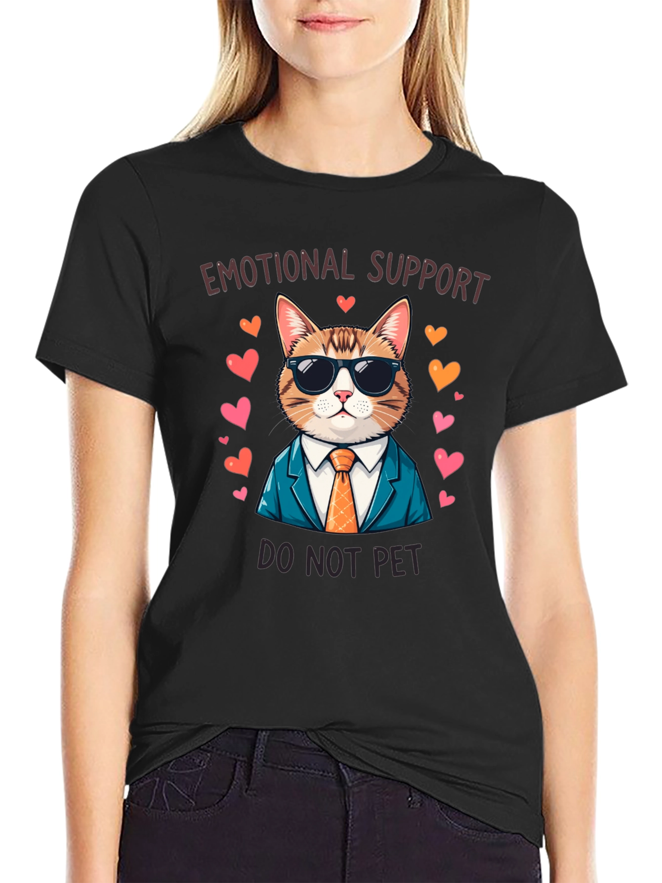 Emotional Support Cat T-Shirt - Do Not Pet!