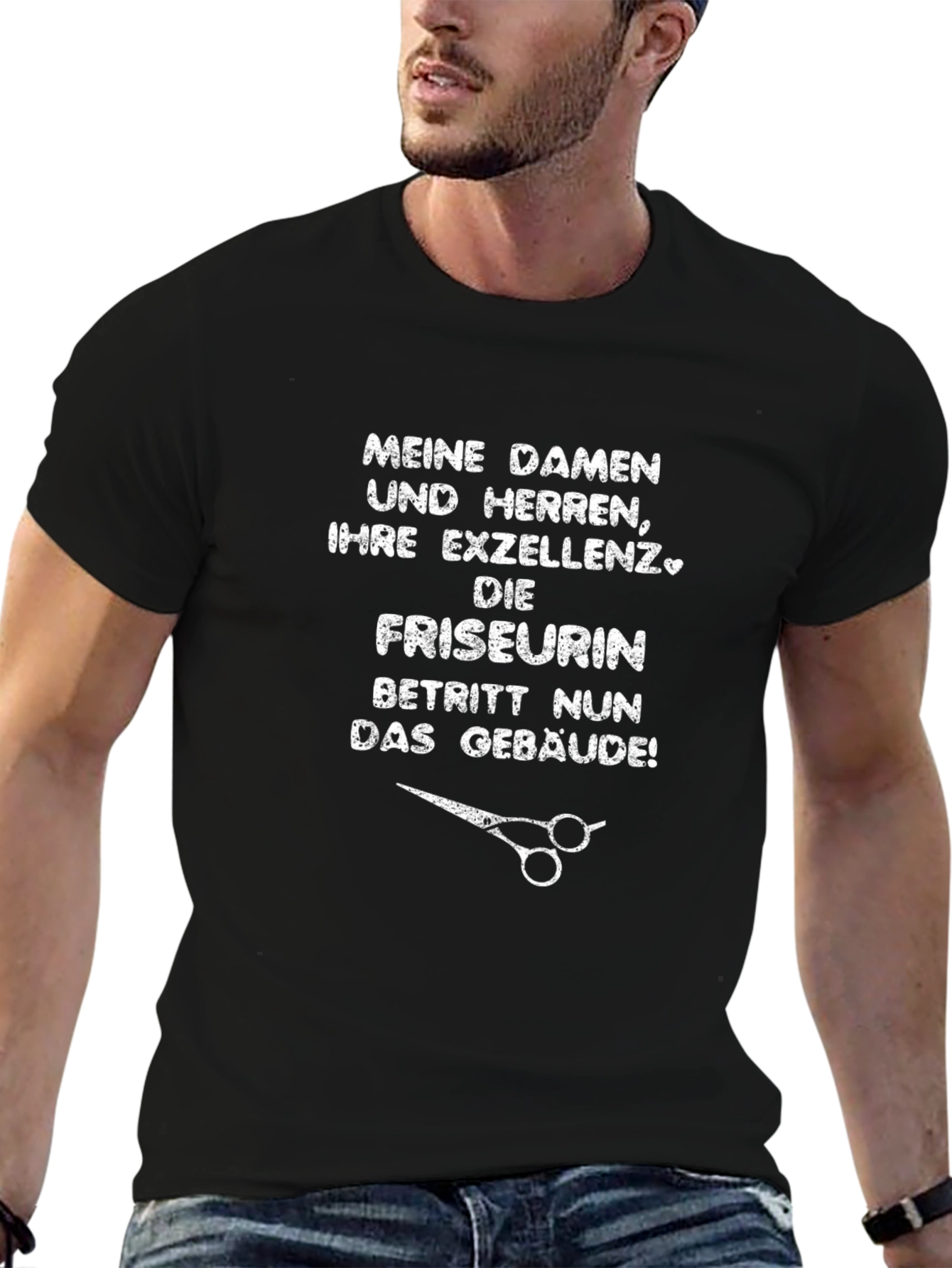 Funny German Hairstylist T-Shirt - Salon Ready