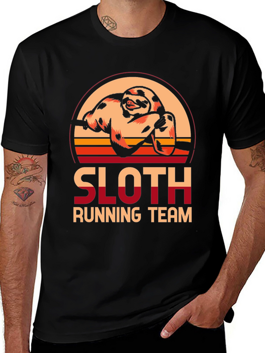 Sloth Running Team Graphic Tee