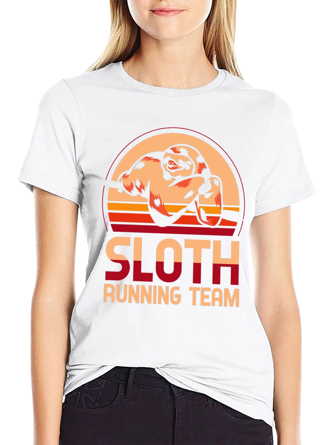 Sloth Running Team Graphic Tee