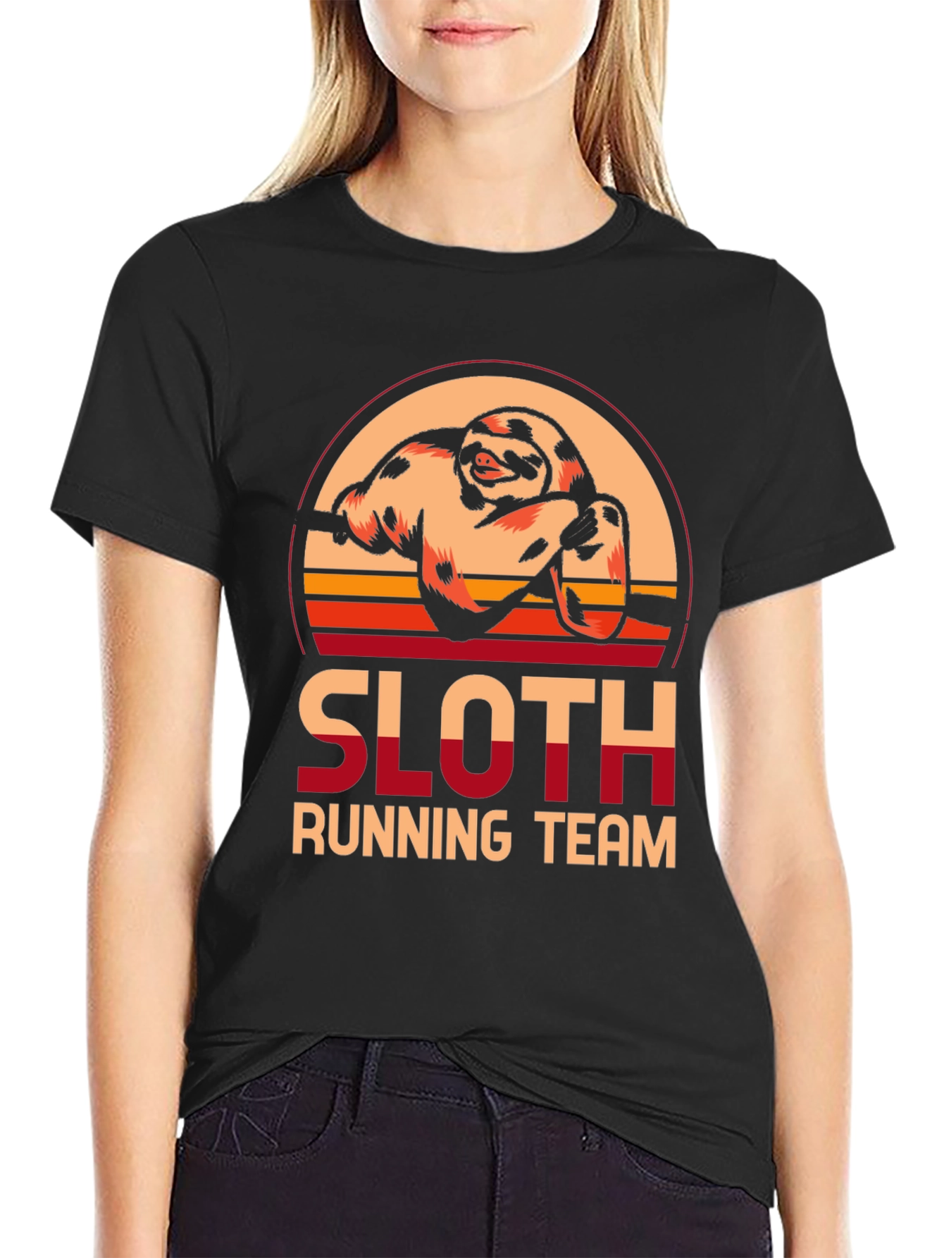 Sloth Running Team Graphic Tee