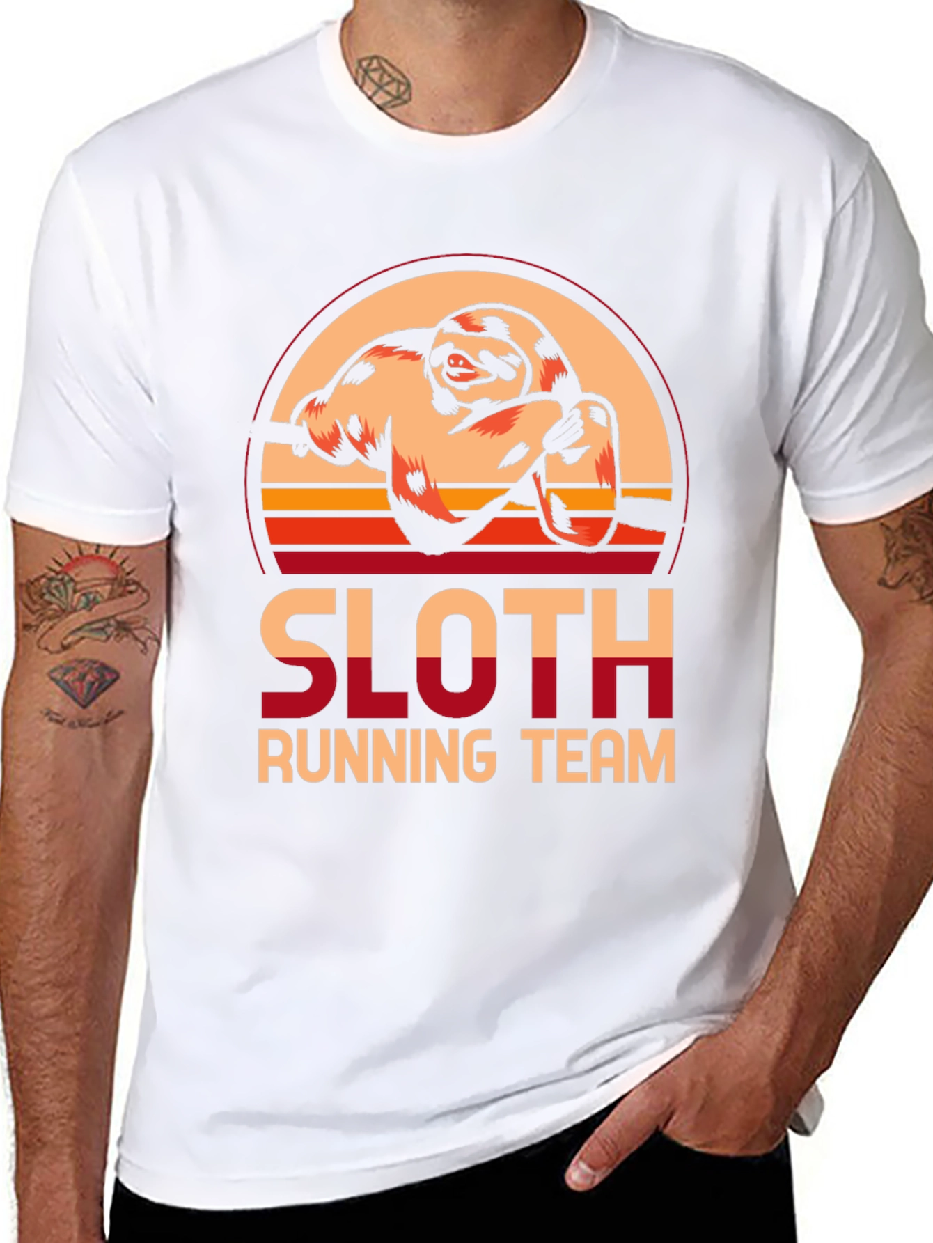 Sloth Running Team Graphic Tee