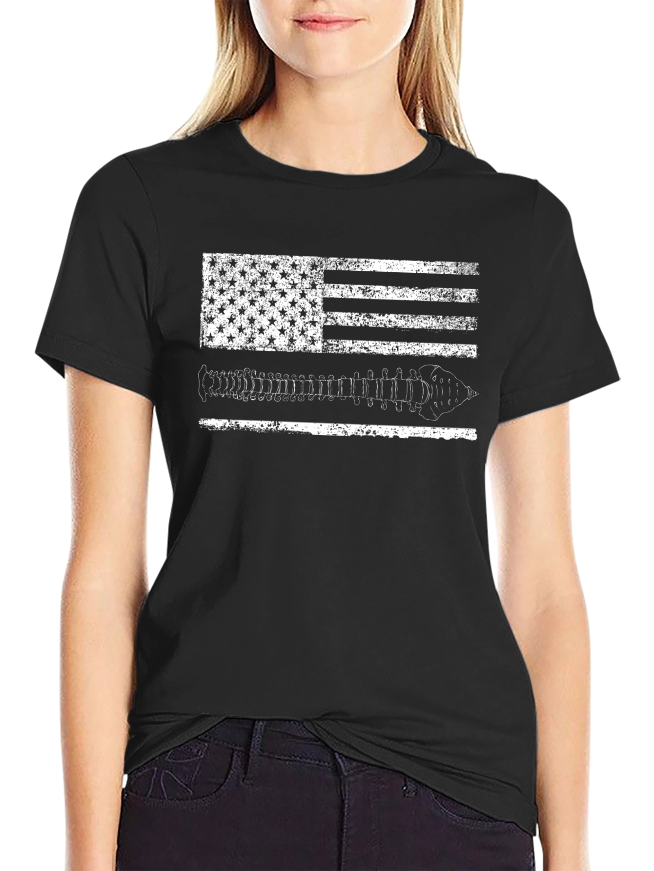 Chiropractor USA Flag T-Shirt