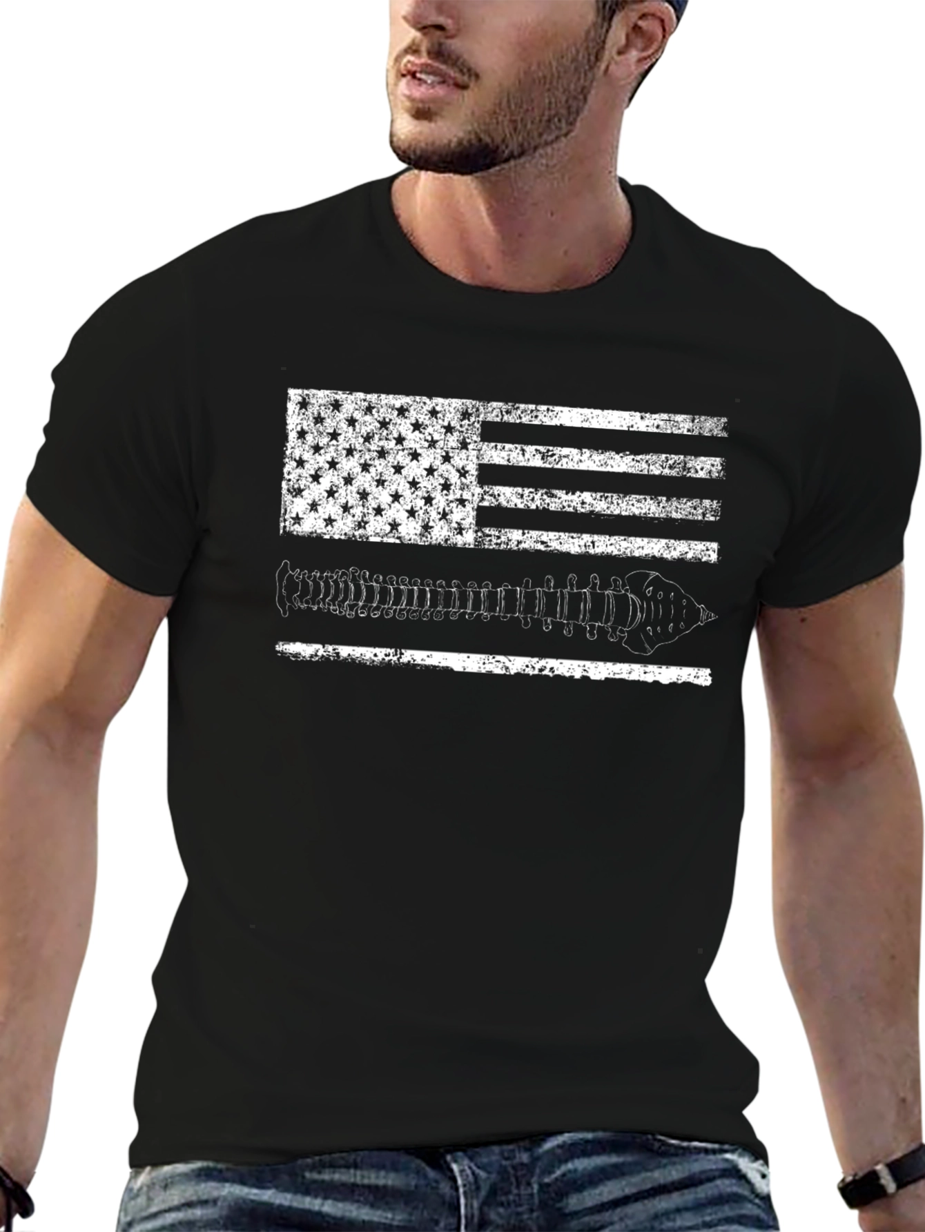 Chiropractor USA Flag T-Shirt