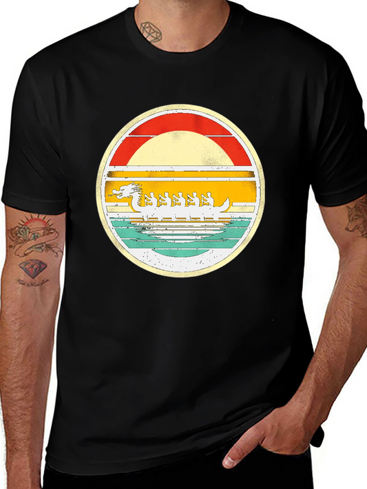 Dragon Boat Festival T-Shirt - Retro Graphic Tee