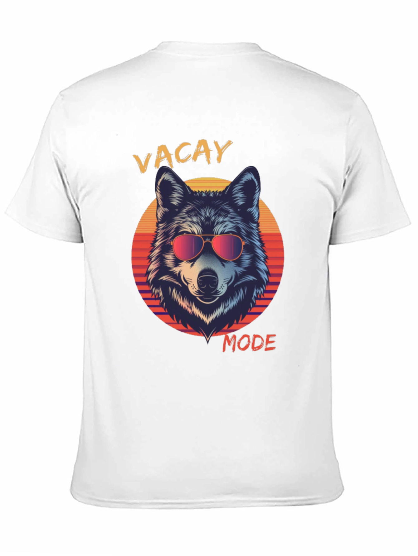 Vacay Mode Wolf Graphic Tee - Stylish Summer Apparel